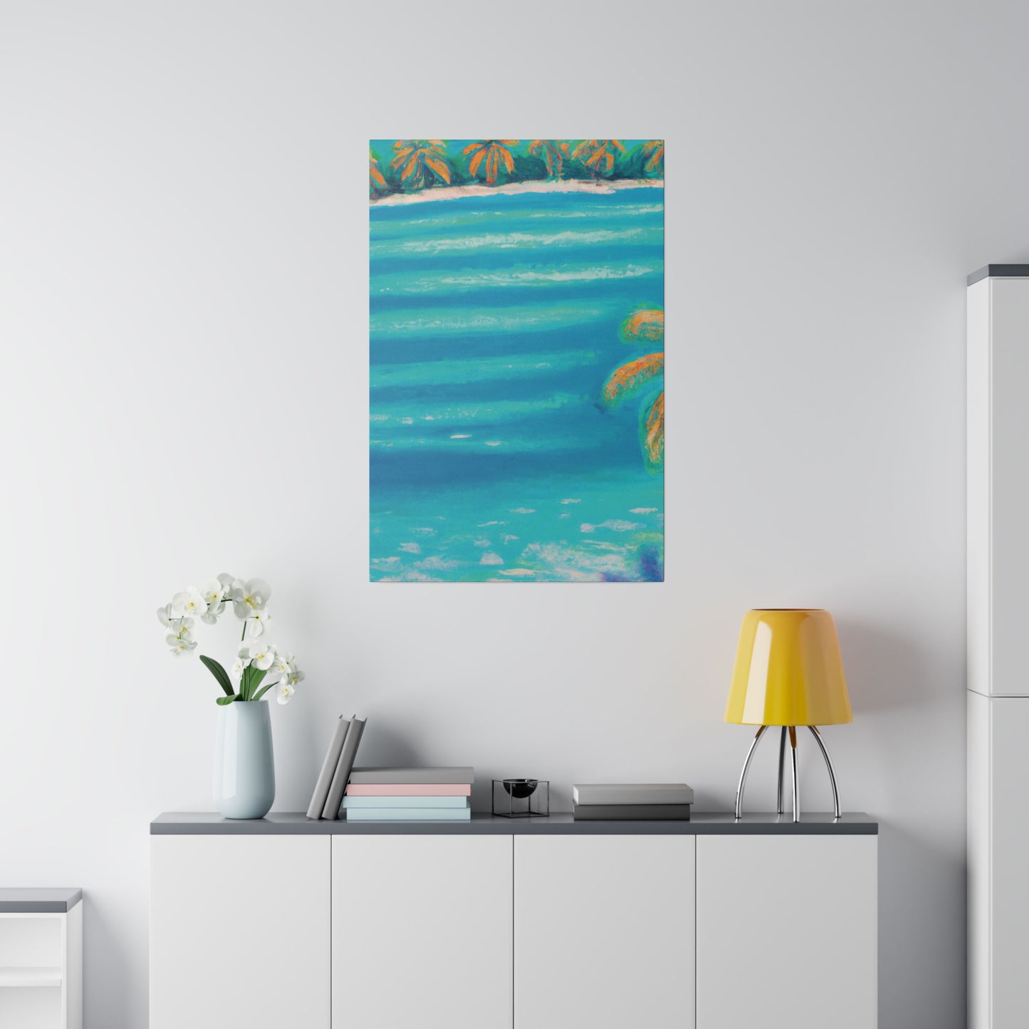 8745H - Bahamas Ocean Painting Print | Bahamas | Ocean | Beach | Poster | Home Decor | Wall Art | Canvas