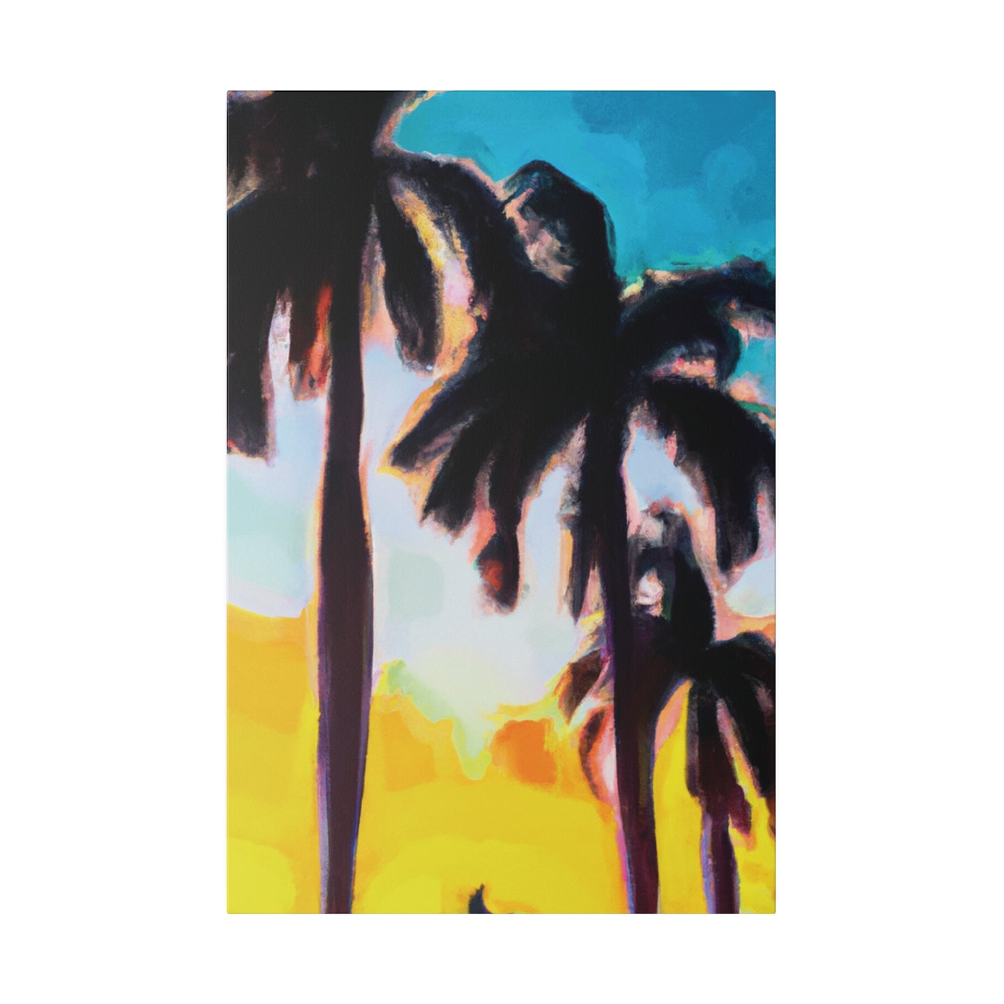 5485W - Miami Beach Sunset Painting Print | Miami | Beach | Sunset | Poster | Home Decor | Wall Art | Canvas