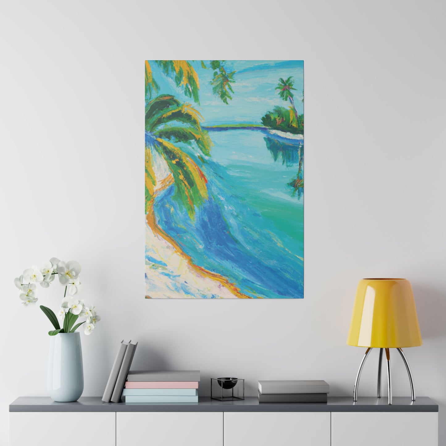 5339K - Bahamas Ocean Painting Print | Bahamas | Ocean | Beach | Poster | Home Decor | Wall Art | Canvas