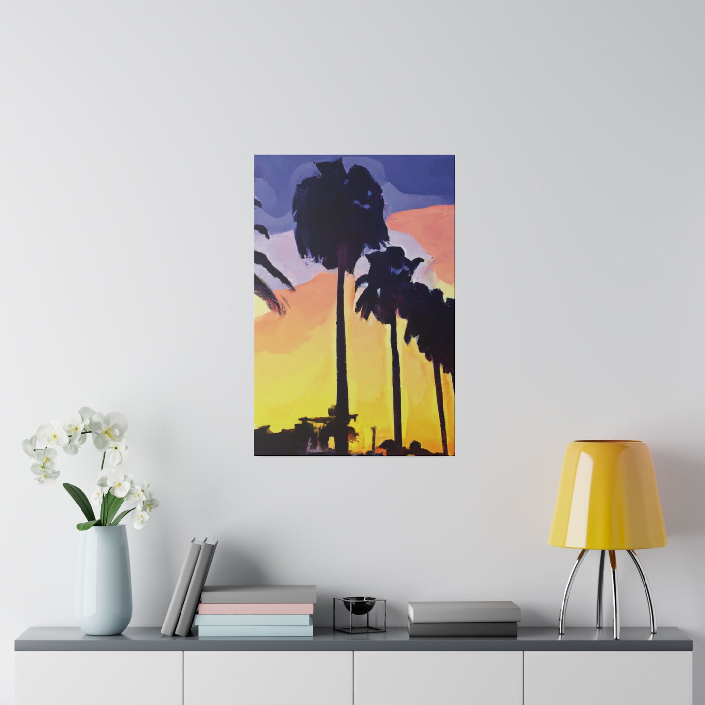 8023Y - Miami Beach Sunset Painting Print | Miami | Beach | Sunset | Poster | Home Decor | Wall Art | Canvas