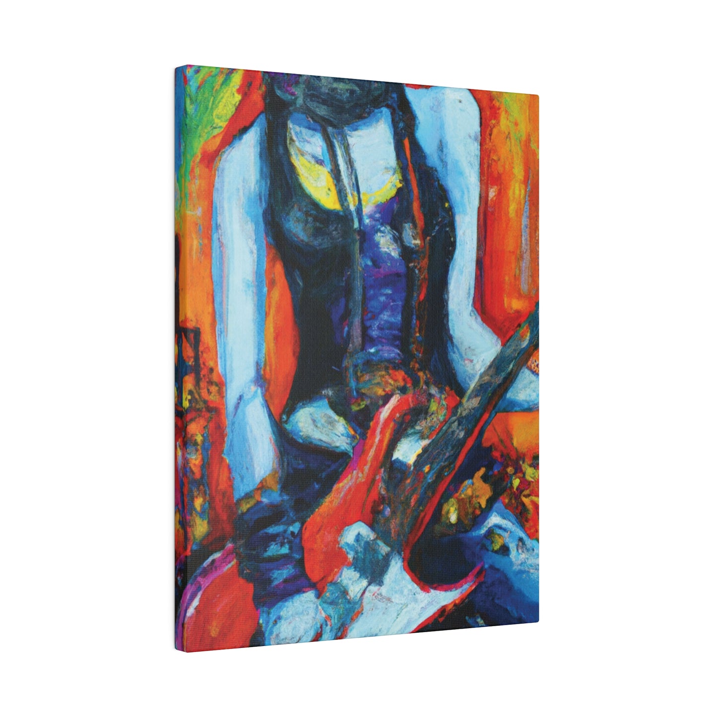 9232G - Rockstar Oil Painting Style Print | Poster | Home Decor | Wall Art | Music Art | Canvas