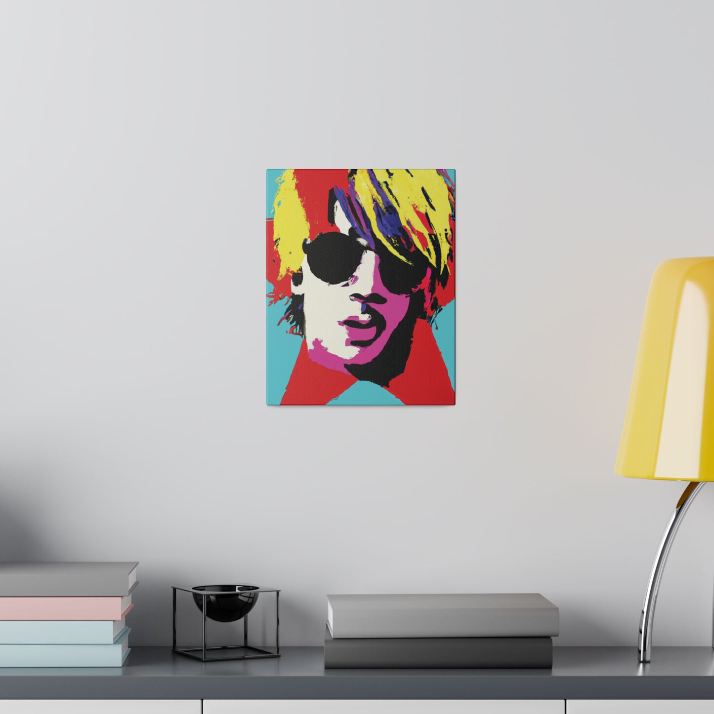 7442Q - Rockstar Painting Print | Face | Abstract | Poster | Home Decor | Wall Art | Music Art | Canvas