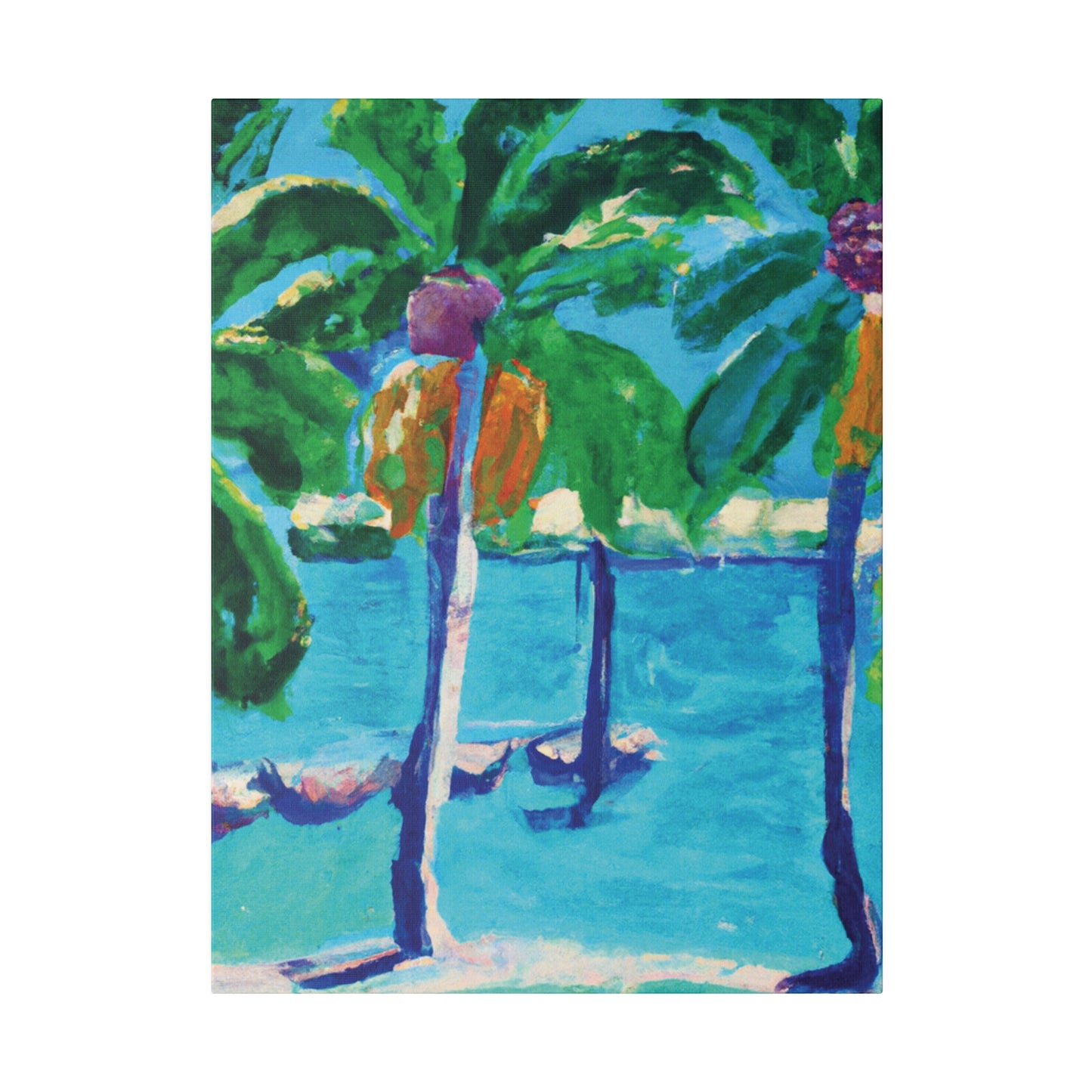 2944U - Bahamas Ocean Painting Print | Bahamas | Ocean | Beach | Poster | Home Decor | Wall Art | Canvas