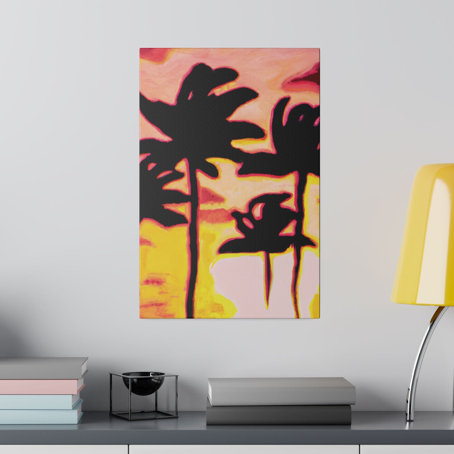 9329P - Miami Beach Sunset Painting Print | Miami | Beach | Sunset | Poster | Home Decor | Wall Art | Canvas