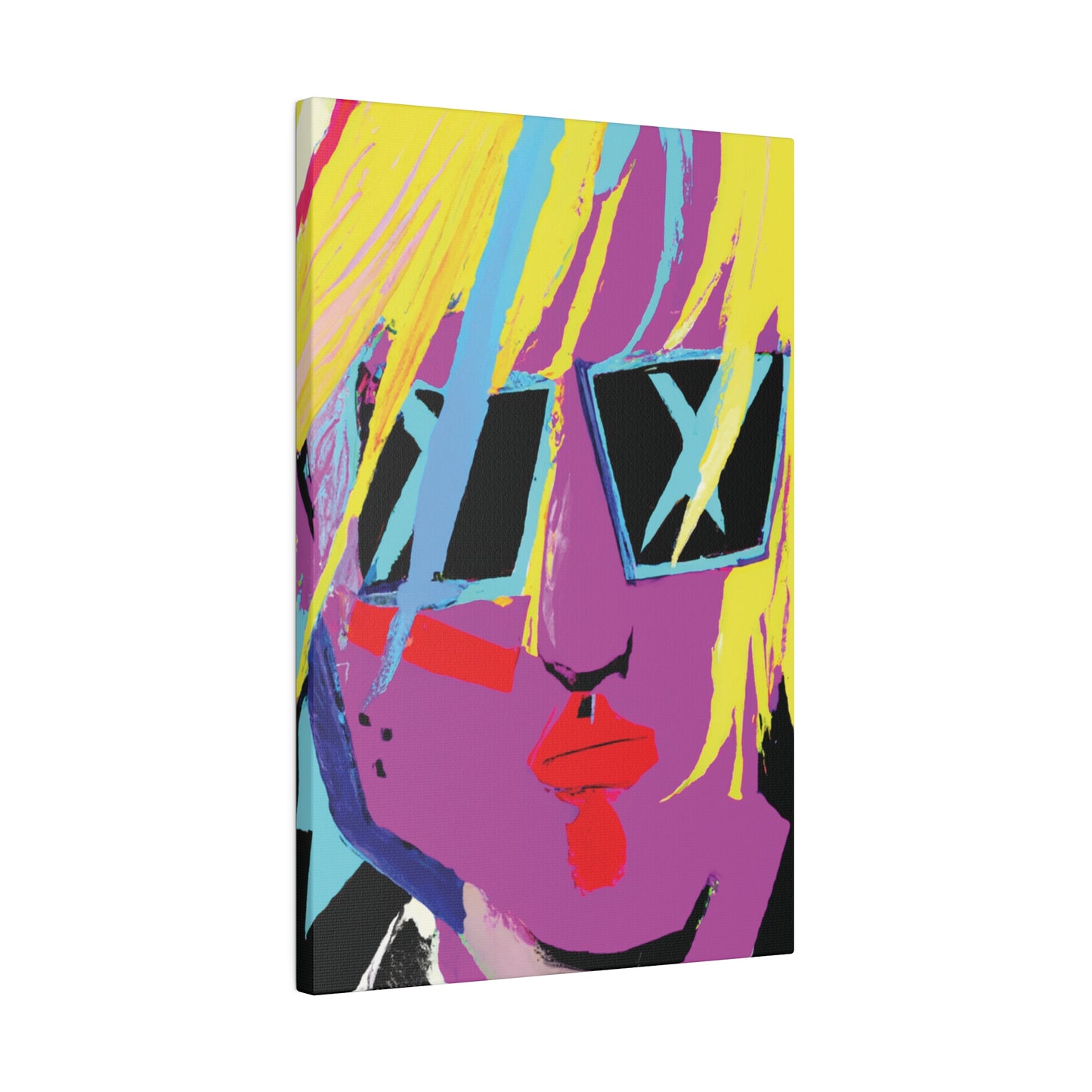 1712U - Rockstar Painting Print | Face | Abstract | Poster | Home Decor | Wall Art | Music Art | Canvas