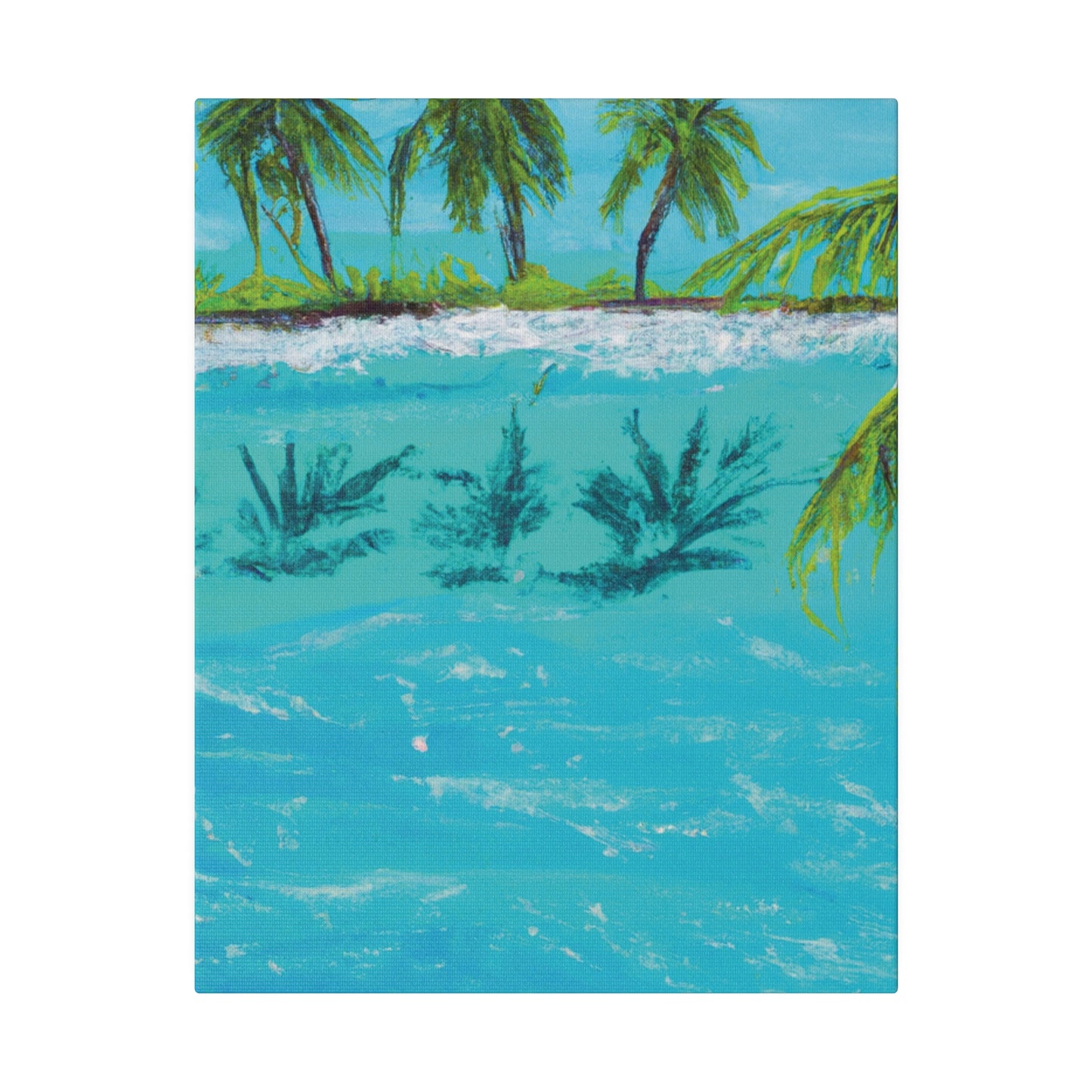 8321K - Bahamas Ocean Painting Print | Bahamas | Ocean | Beach | Poster | Home Decor | Wall Art | Canvas