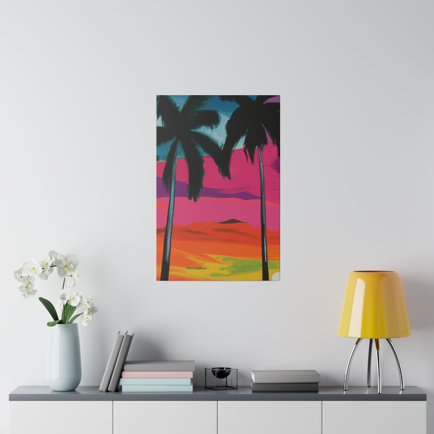 9027A - Miami Beach Sunset Painting Print | Miami | Beach | Sunset | Poster | Home Decor | Wall Art | Canvas