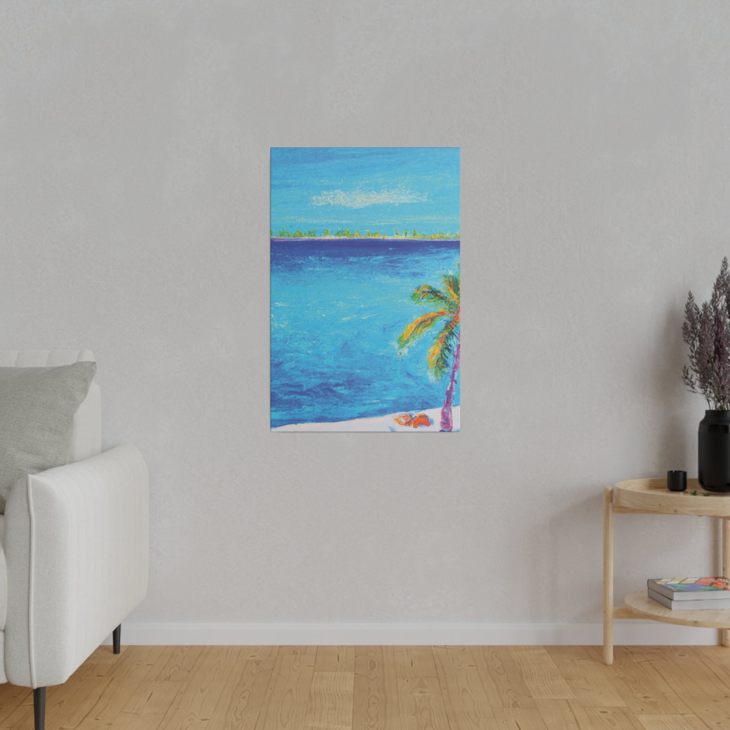 7666Q - Bahamas Ocean Painting Print | Bahamas | Ocean | Beach | Poster | Home Decor | Wall Art | Canvas