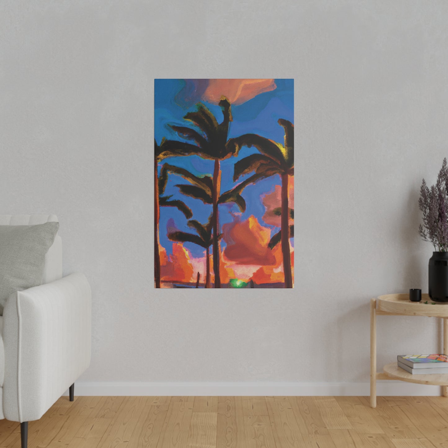 4464U - Miami Beach Sunset Painting Print | Miami | Beach | Sunset | Poster | Home Decor | Wall Art | Canvas