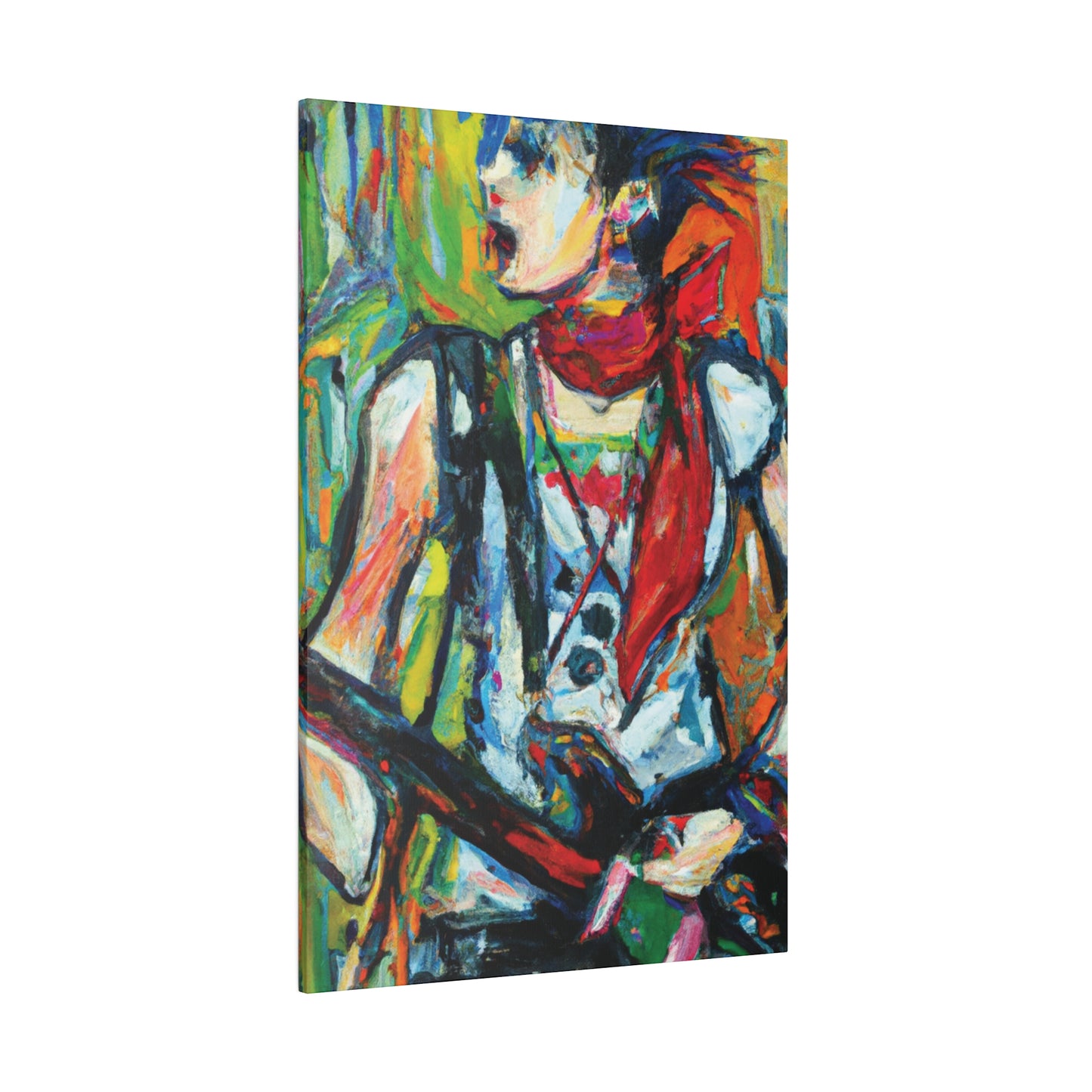 3713A - Rockstar Oil Painting Style Print | Poster | Home Decor | Wall Art | Music Art | Canvas