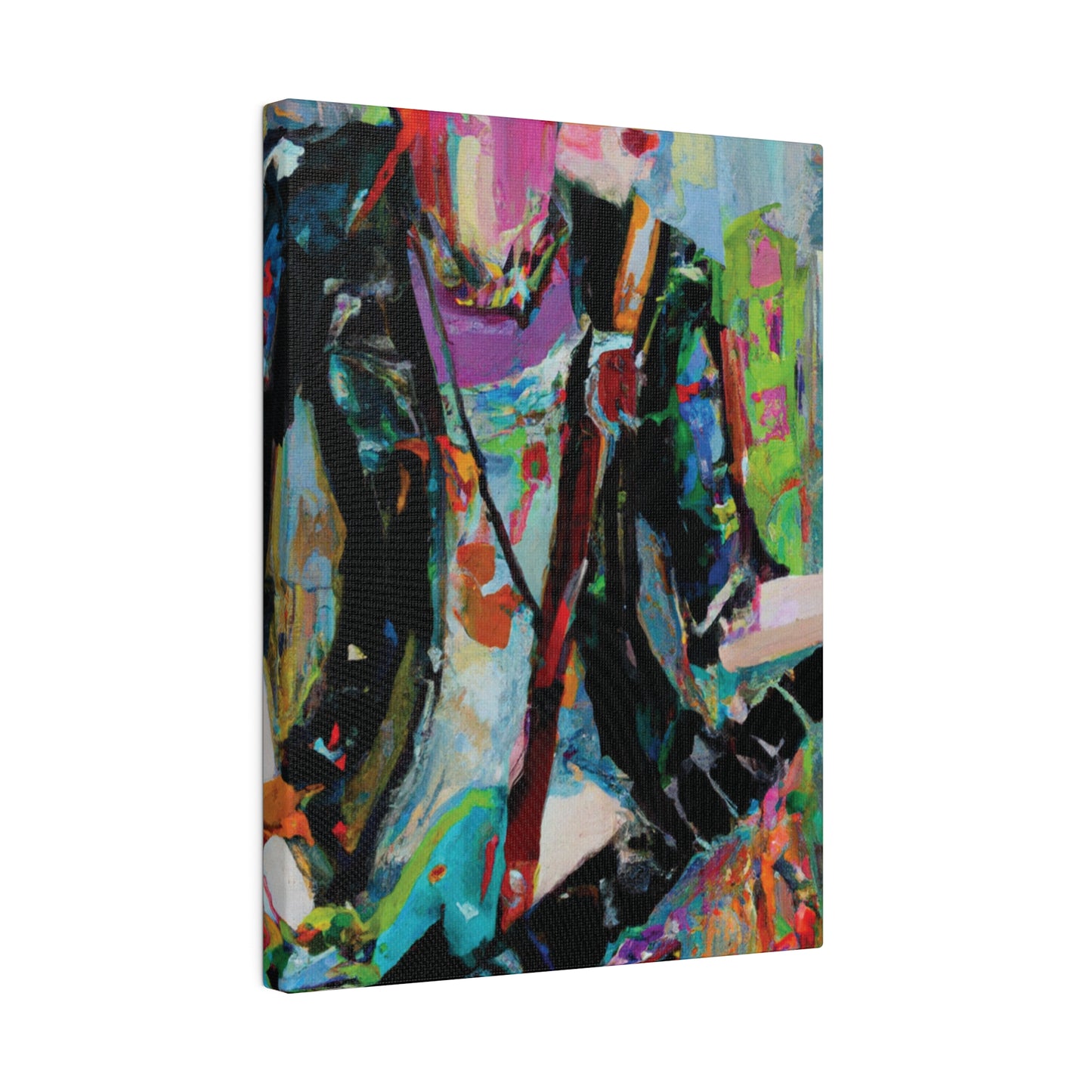 745O - Rockstar Oil Painting Style Print | Poster | Home Decor | Wall Art | Music Art | Canvas