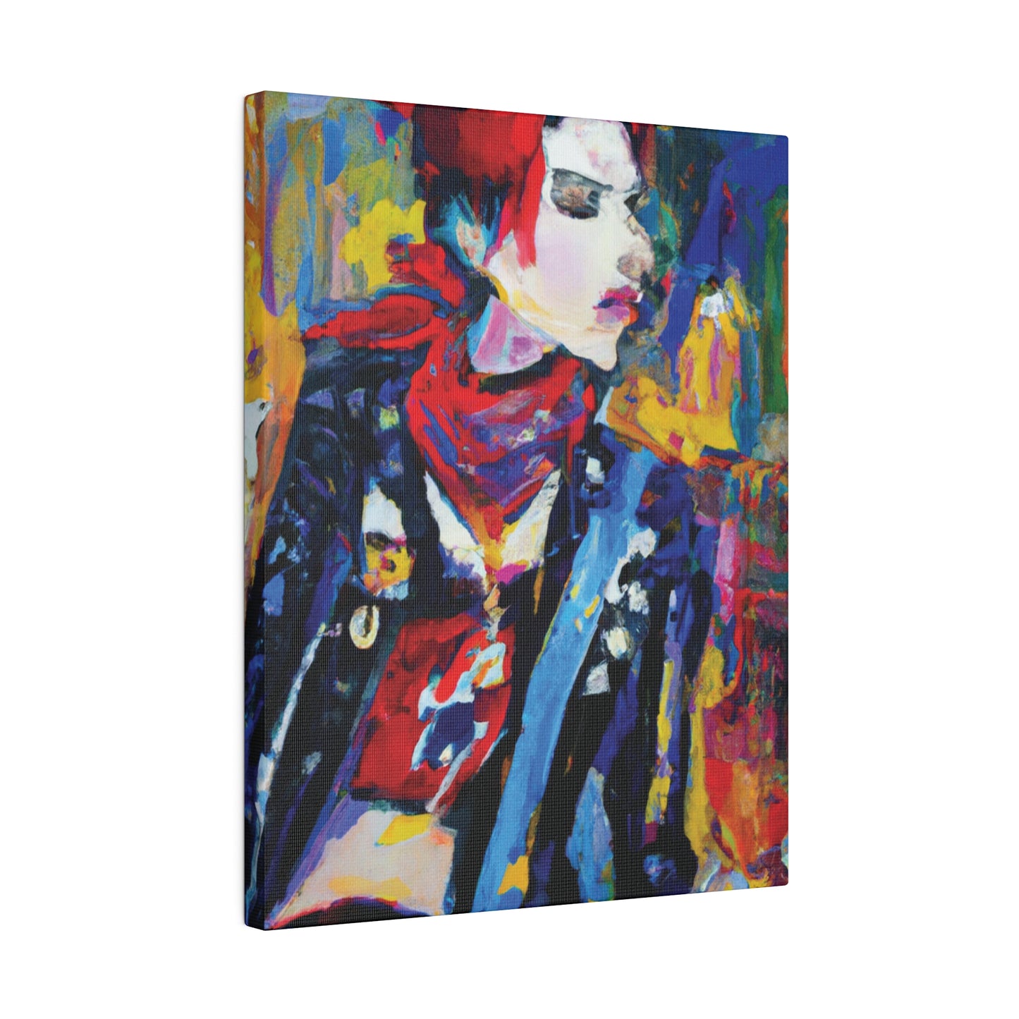 8996X - Rockstar Oil Painting Style Print | Poster | Home Decor | Wall Art | Music Art | Canvas
