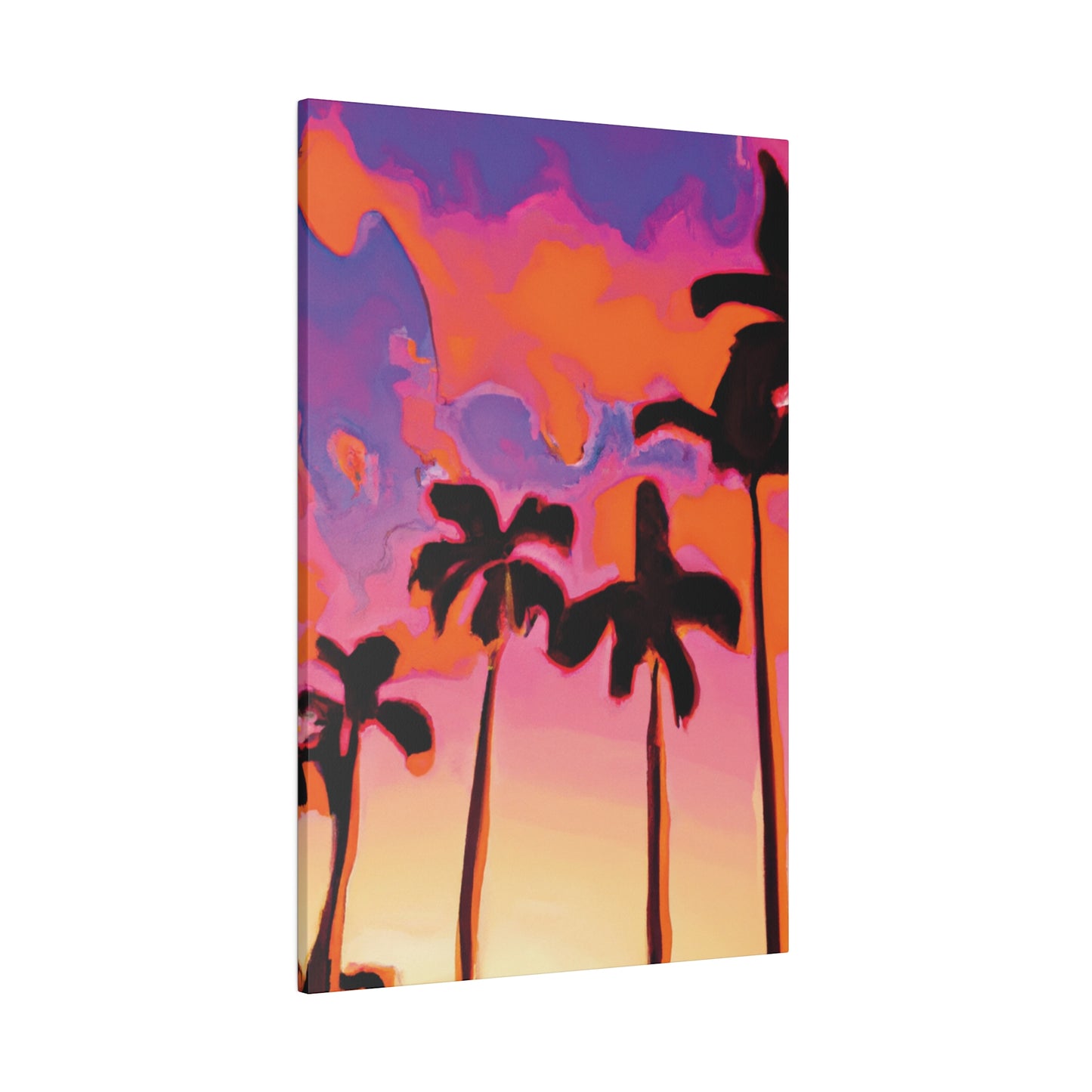 7182U - Miami Beach Sunset Painting Print | Miami | Beach | Sunset | Poster | Home Decor | Wall Art | Canvas