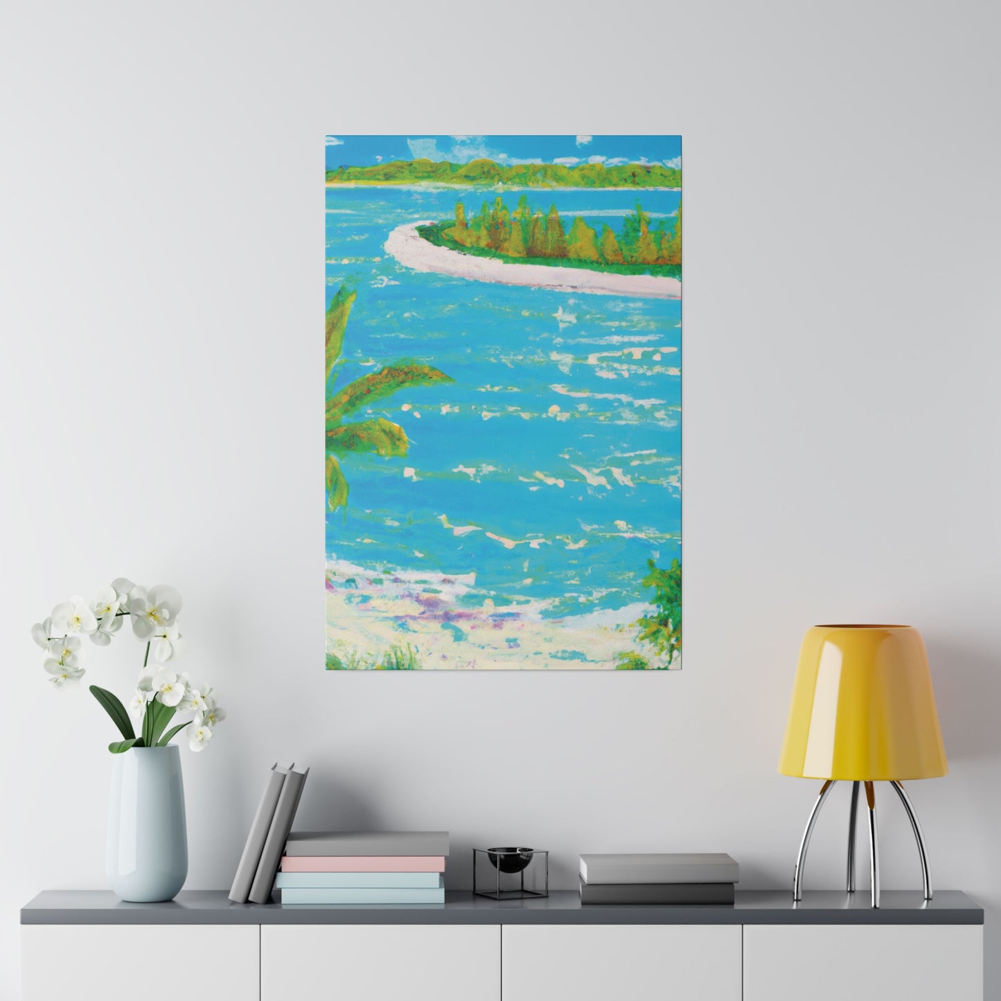 9555G - Bahamas Ocean Painting Print | Bahamas | Ocean | Beach | Poster | Home Decor | Wall Art | Canvas