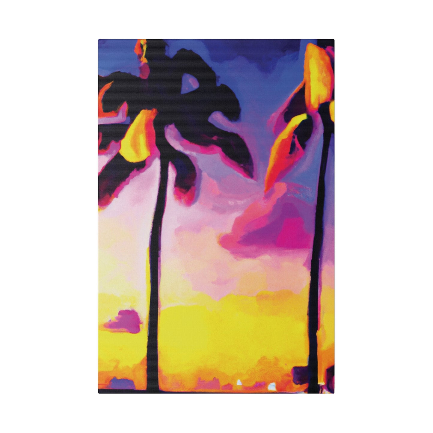 839P - Miami Beach Sunset Painting Print | Miami | Beach | Sunset | Poster | Home Decor | Wall Art | Canvas