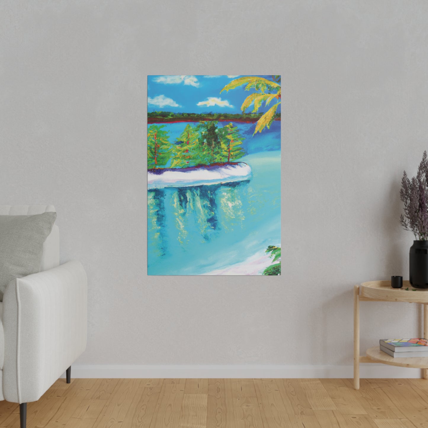 7186C - Bahamas Ocean Painting Print | Bahamas | Ocean | Beach | Poster | Home Decor | Wall Art | Canvas