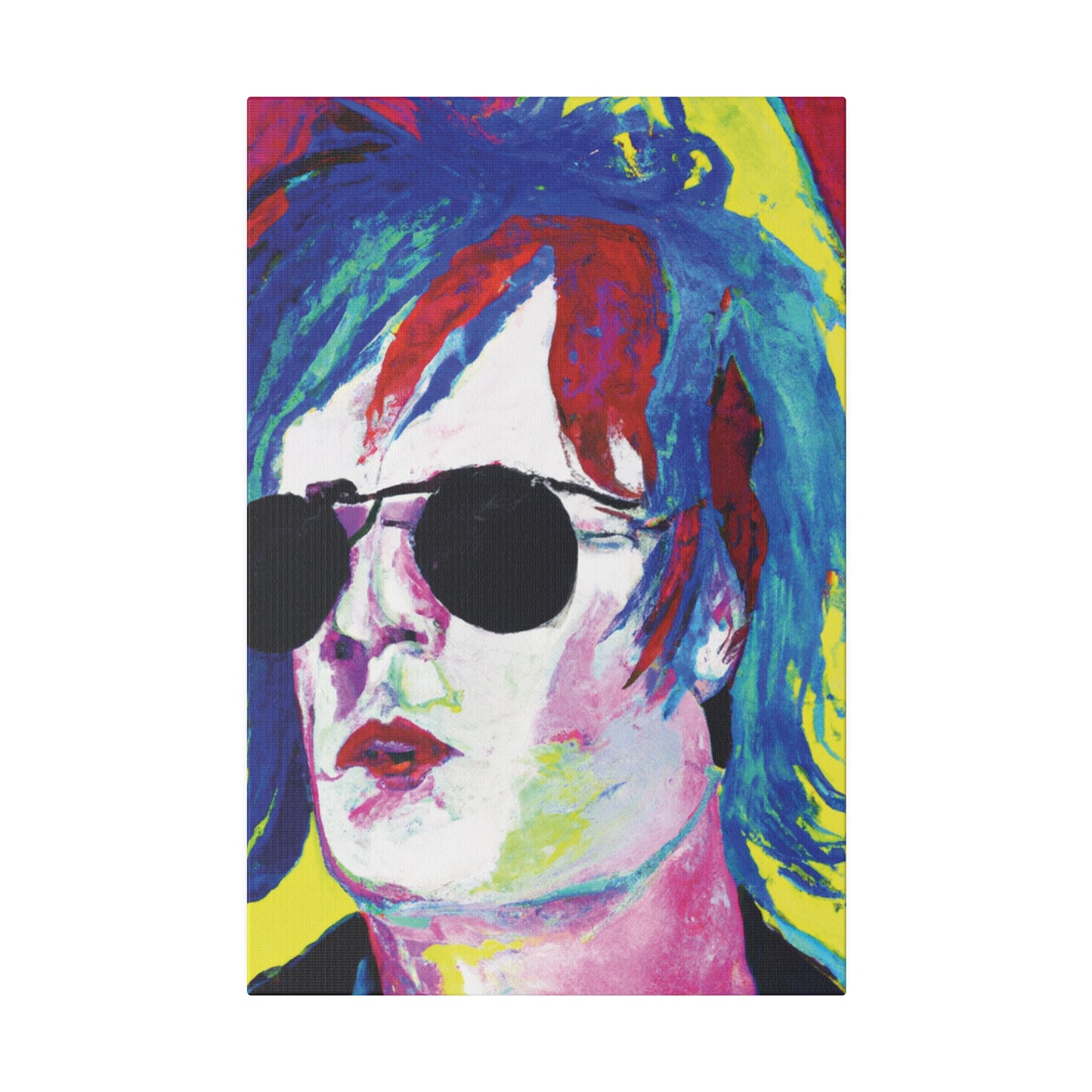 7634A - Rockstar Painting Print | Face | Abstract | Poster | Home Decor | Wall Art | Music Art | Canvas