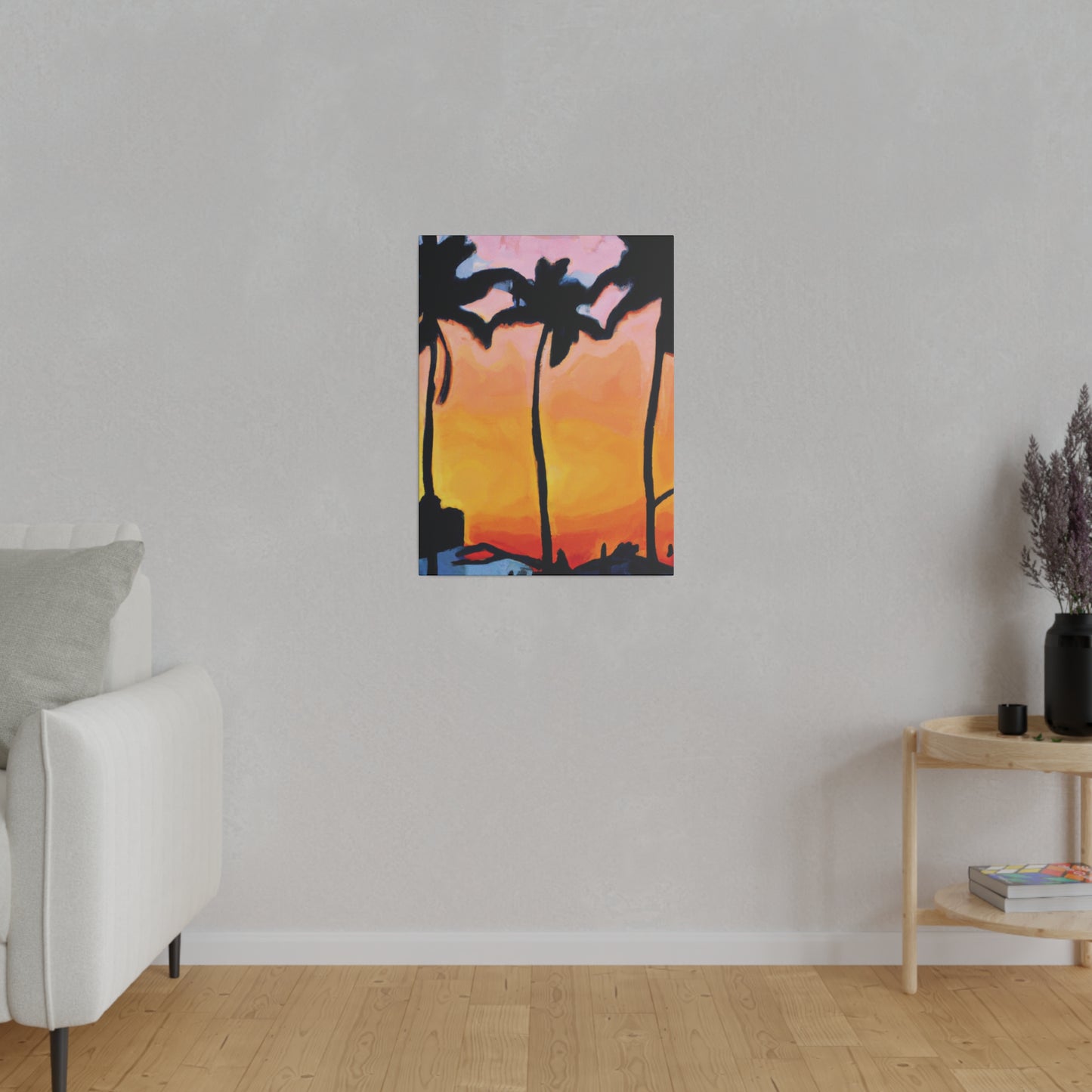 9545F - Miami Beach Sunset Painting Print | Miami | Beach | Sunset | Poster | Home Decor | Wall Art | Canvas