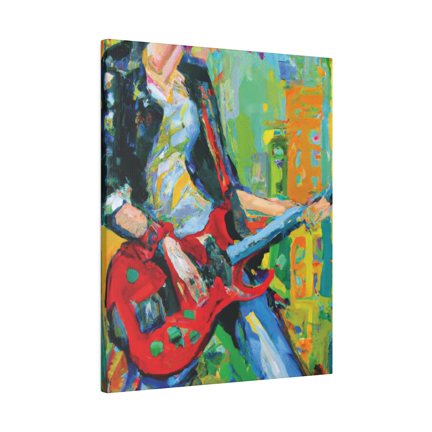 7369K - Rockstar Oil Painting Style Print | Poster | Home Decor | Wall Art | Music Art | Canvas