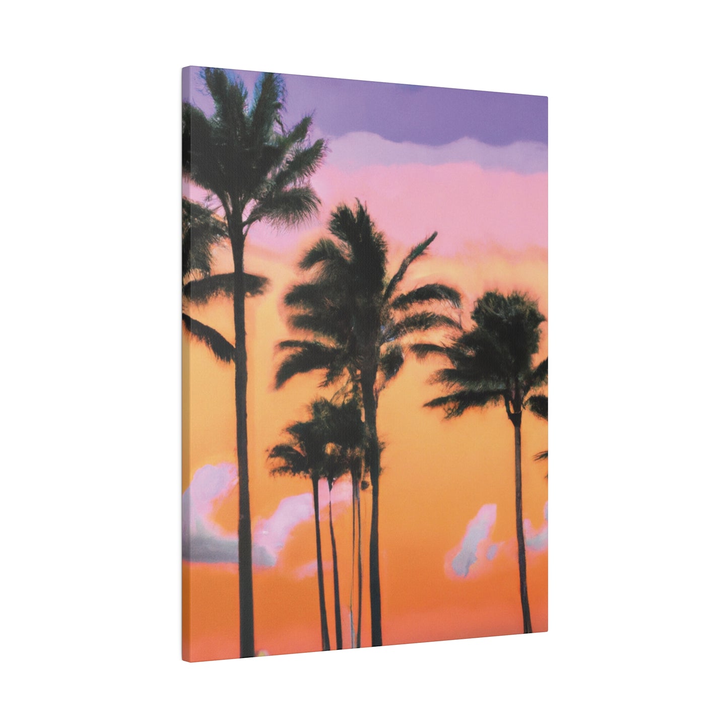 4126T - Miami Beach Sunset Painting Print | Miami | Beach | Sunset | Poster | Home Decor | Wall Art | Canvas