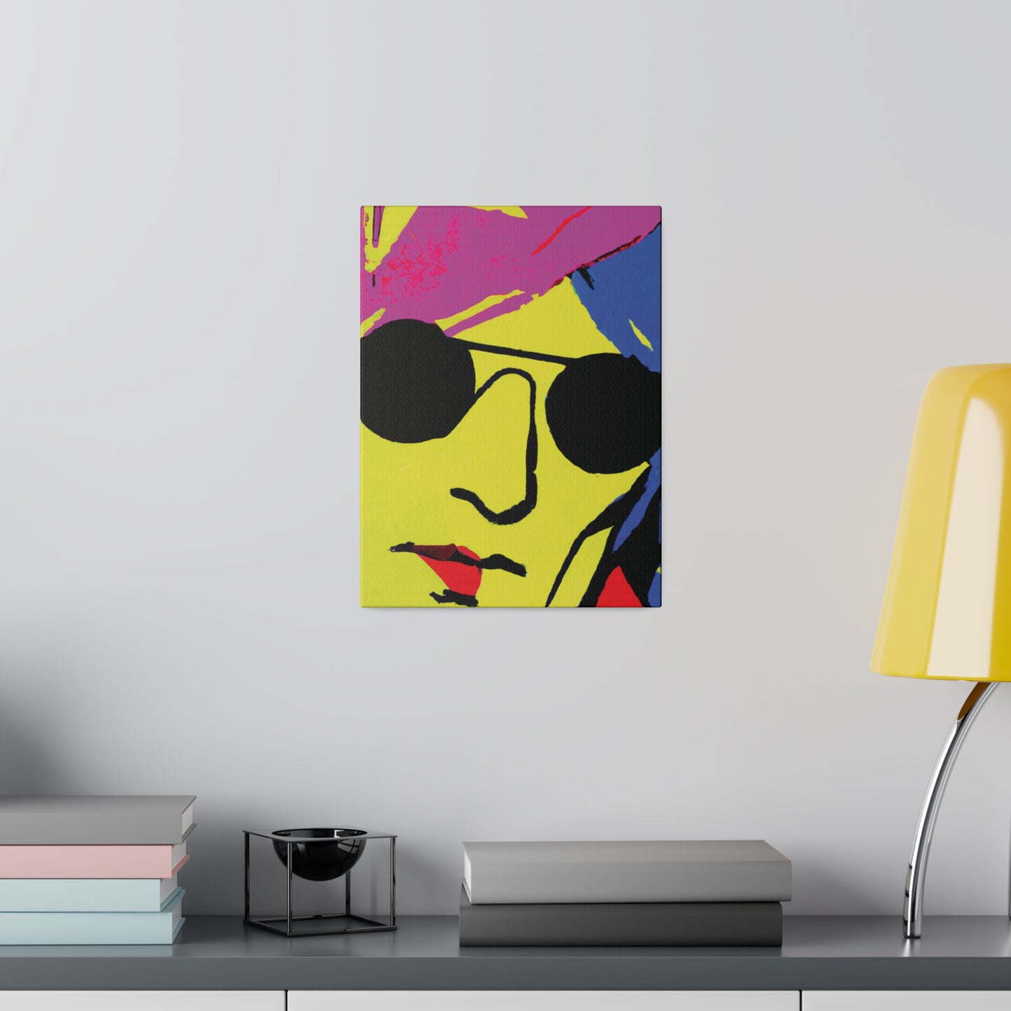 7490C - Rockstar Painting Print | Face | Abstract | Poster | Home Decor | Wall Art | Music Art | Canvas