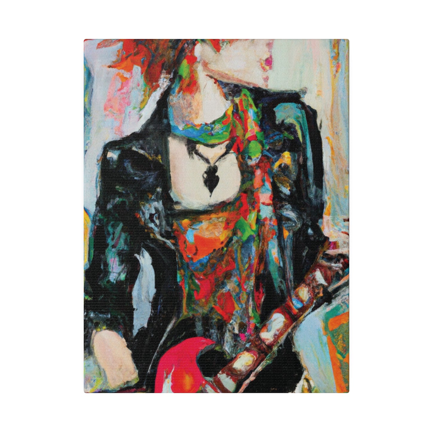 7482S - Rockstar Oil Painting Style Print | Poster | Home Decor | Wall Art | Music Art | Canvas