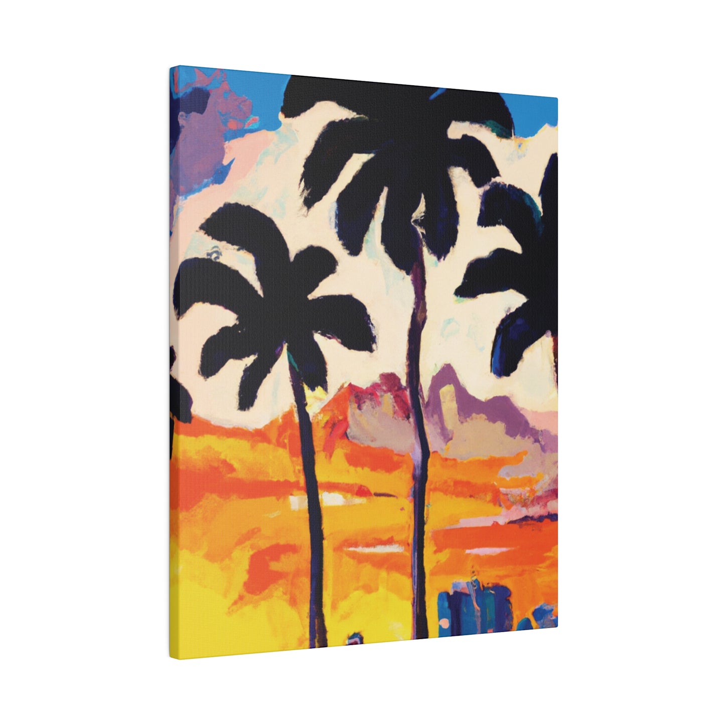 6586K - Miami Beach Sunset Painting Print | Miami | Beach | Sunset | Poster | Home Decor | Wall Art | Canvas