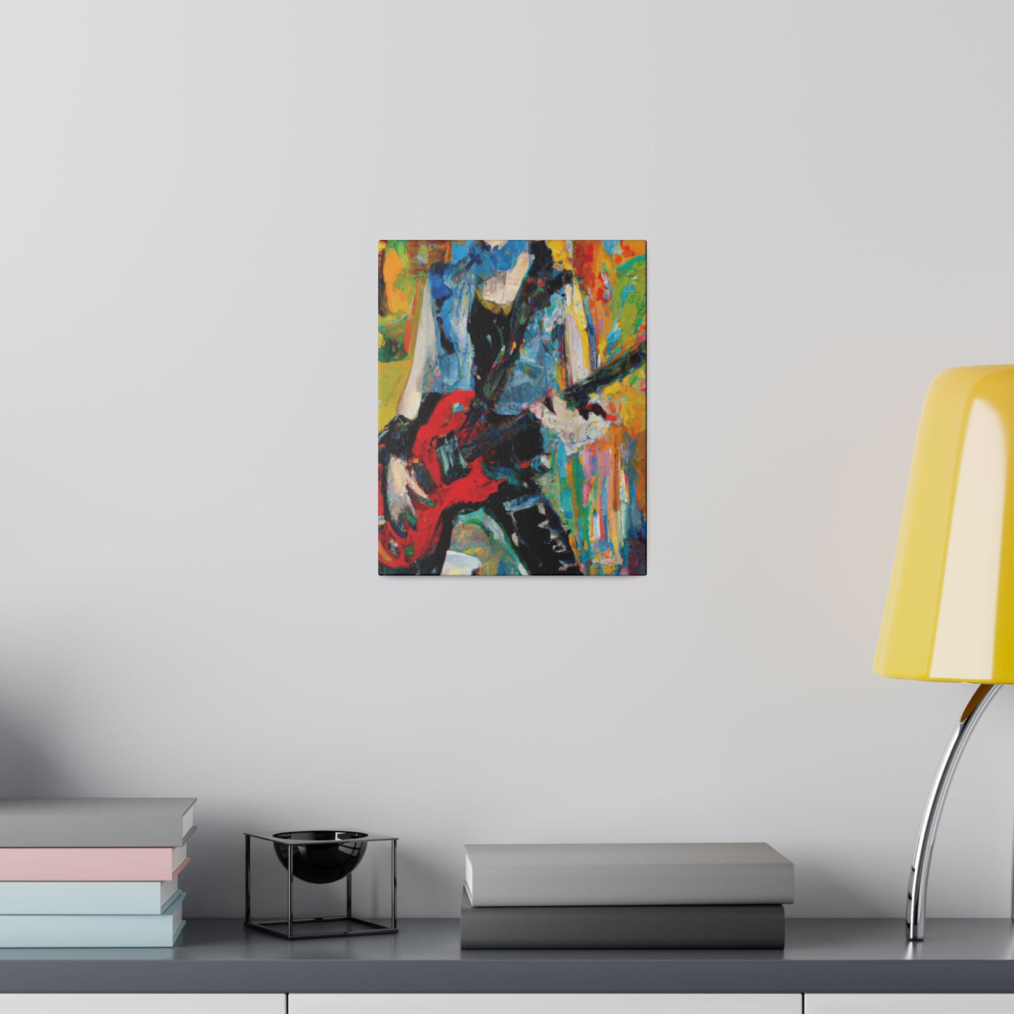 4721P - Rockstar Oil Painting Style Print | Poster | Home Decor | Wall Art | Music Art | Canvas