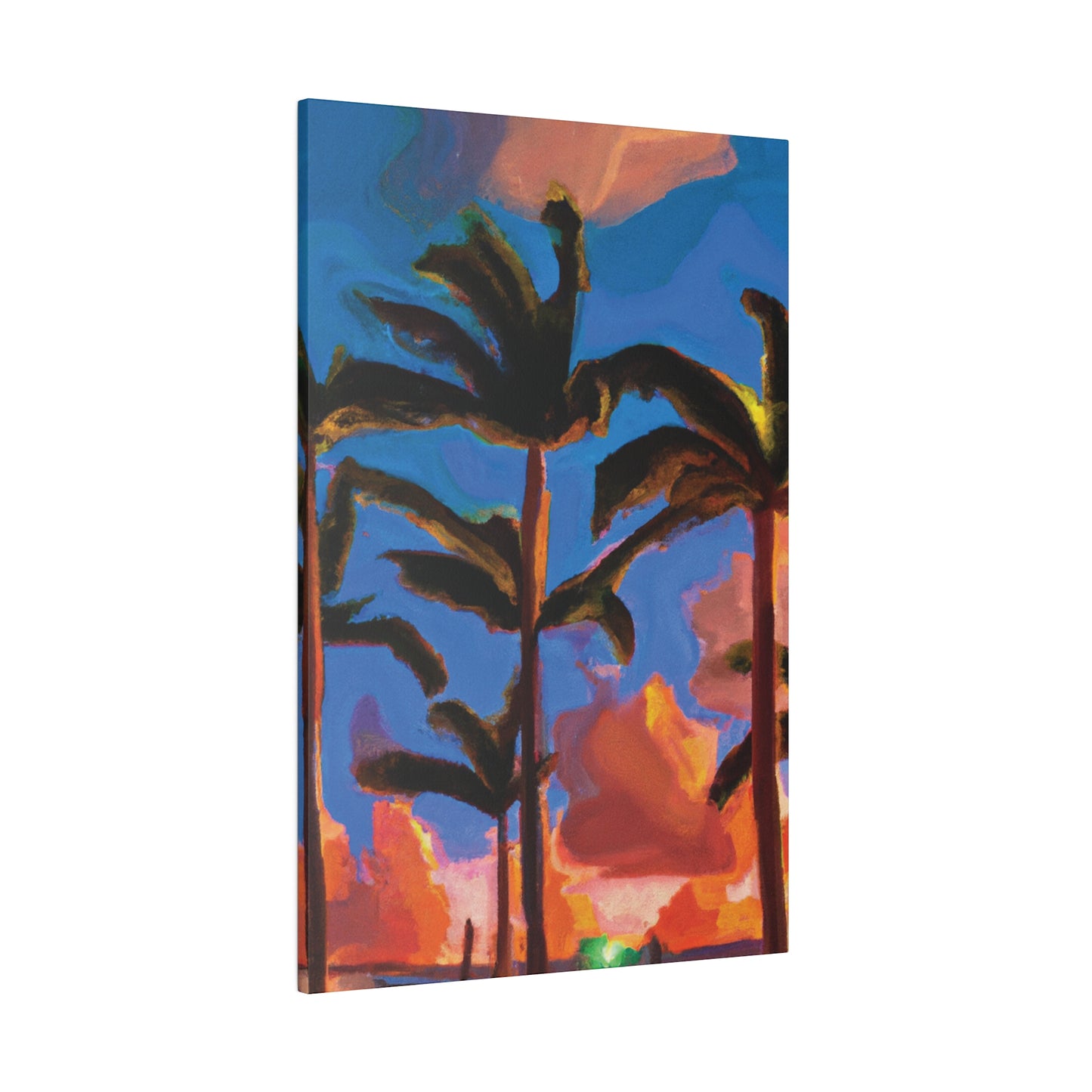 4464U - Miami Beach Sunset Painting Print | Miami | Beach | Sunset | Poster | Home Decor | Wall Art | Canvas