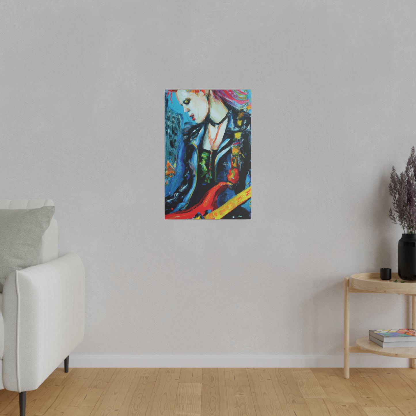 8900A - Rockstar Oil Painting Style Print | Poster | Home Decor | Wall Art | Music Art | Canvas