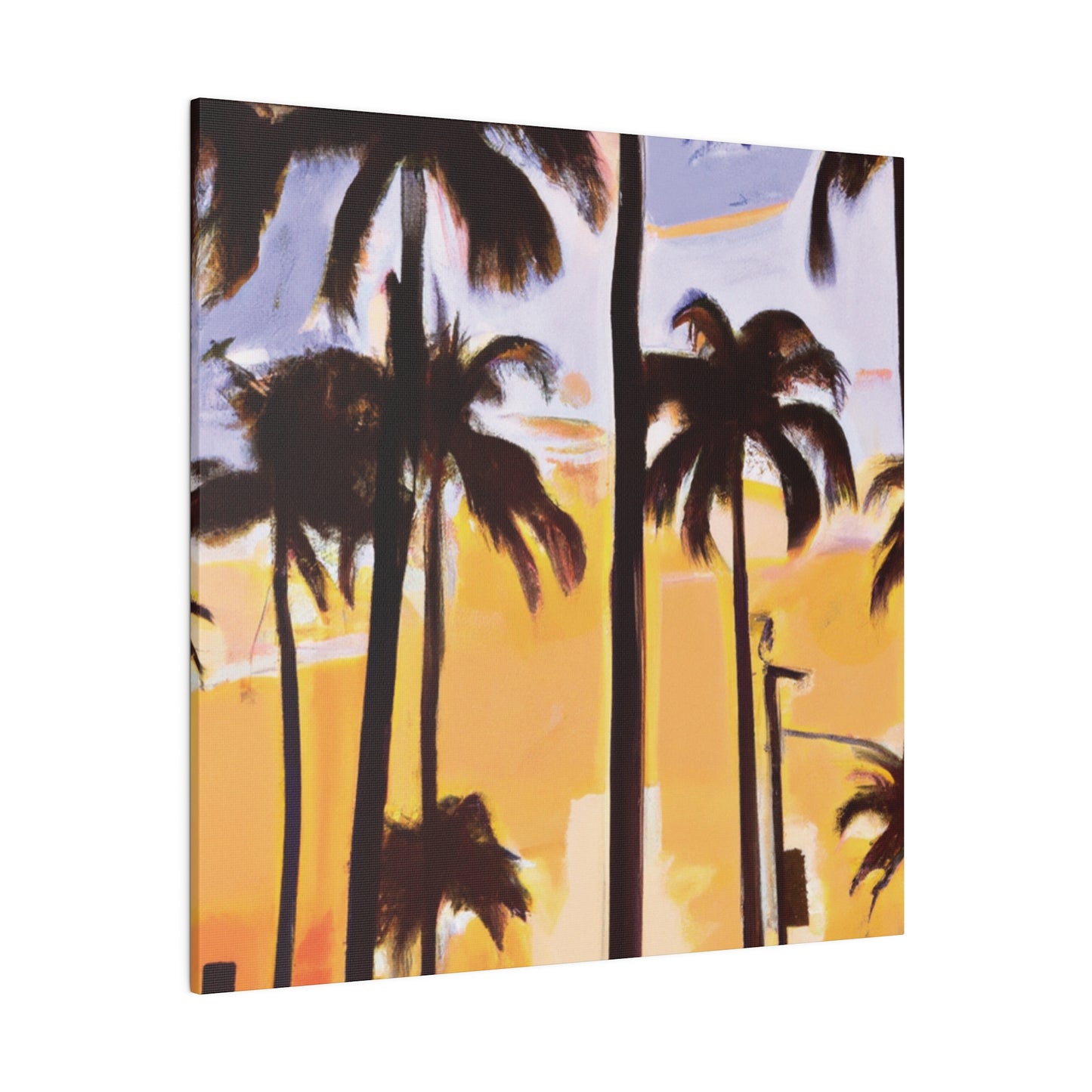 8392O - Miami Beach Sunset Painting Print | Miami | Beach | Sunset | Poster | Home Decor | Wall Art | Canvas