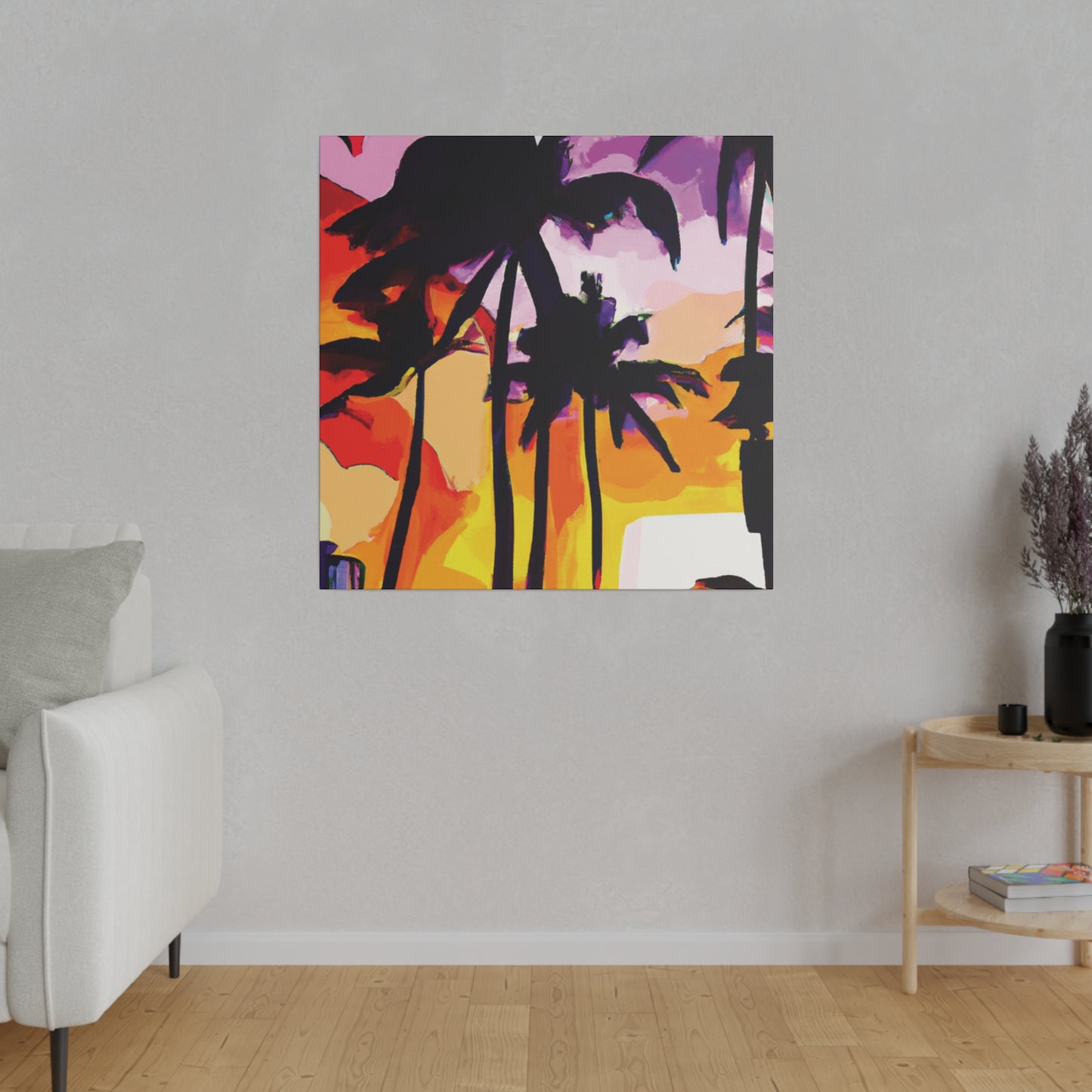 3987G - Miami Beach Sunset Painting Print | Miami | Beach | Sunset | Poster | Home Decor | Wall Art | Canvas