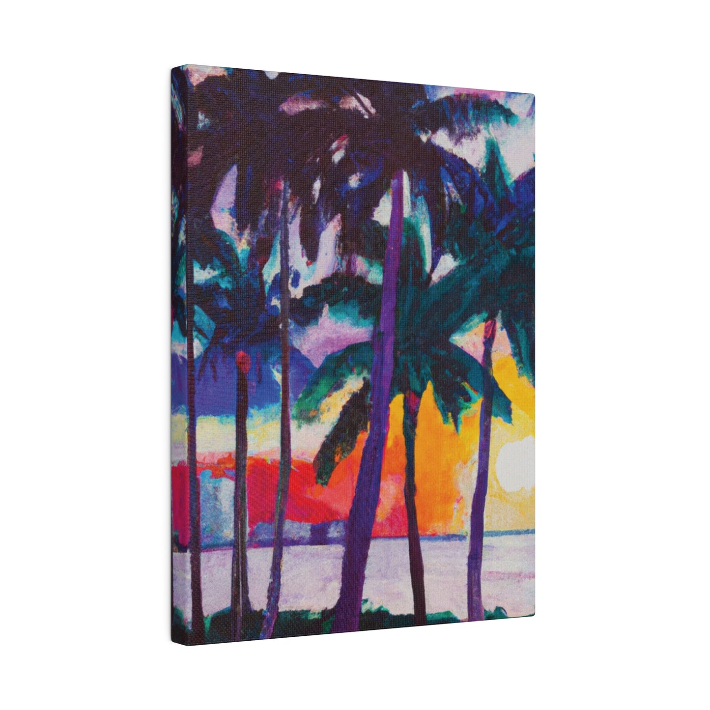 3259X - Miami Beach Sunset Painting Print | Miami | Beach | Sunset | Poster | Home Decor | Wall Art | Canvas