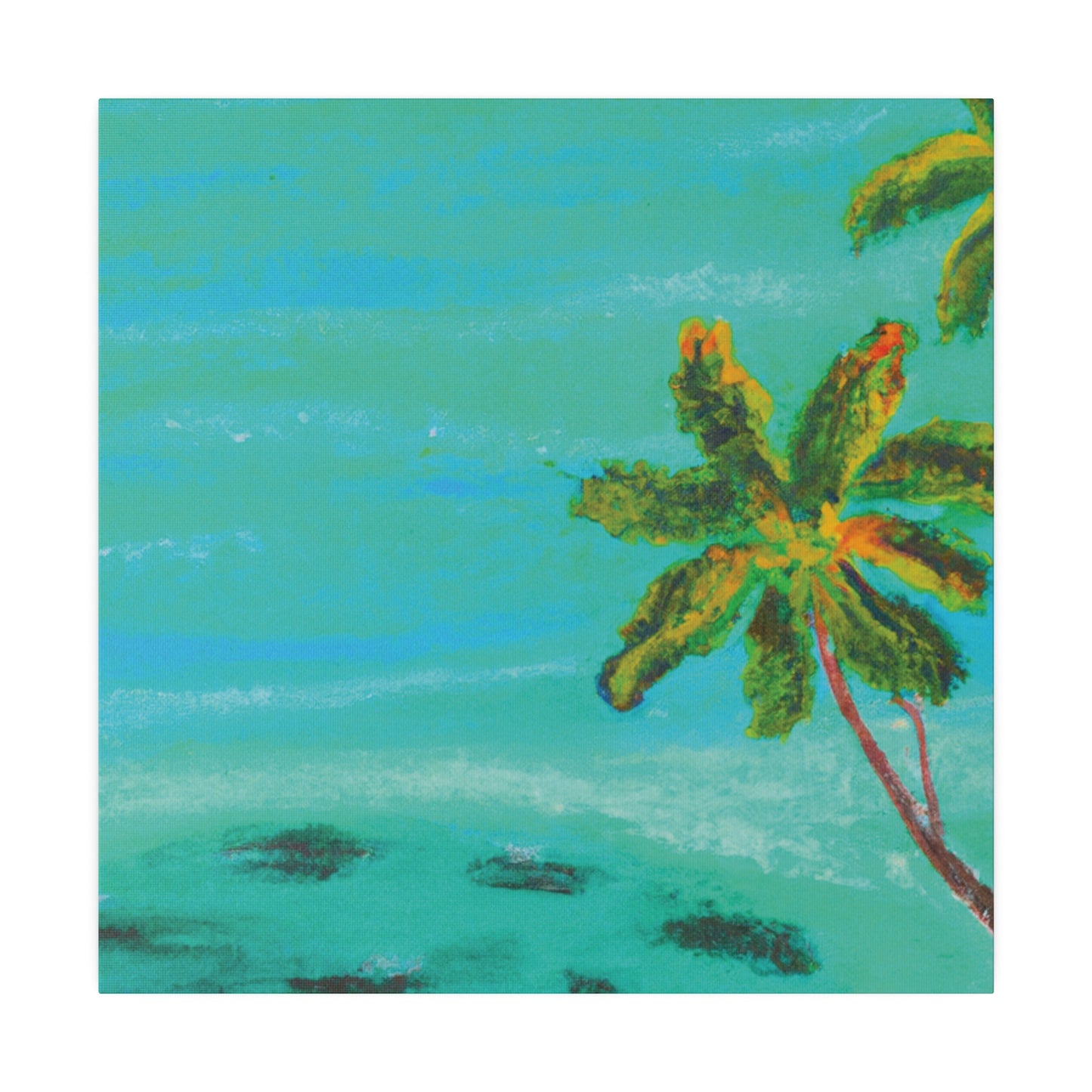 1417P - Bahamas Ocean Painting Print | Bahamas | Ocean | Beach | Poster | Home Decor | Wall Art | Canvas