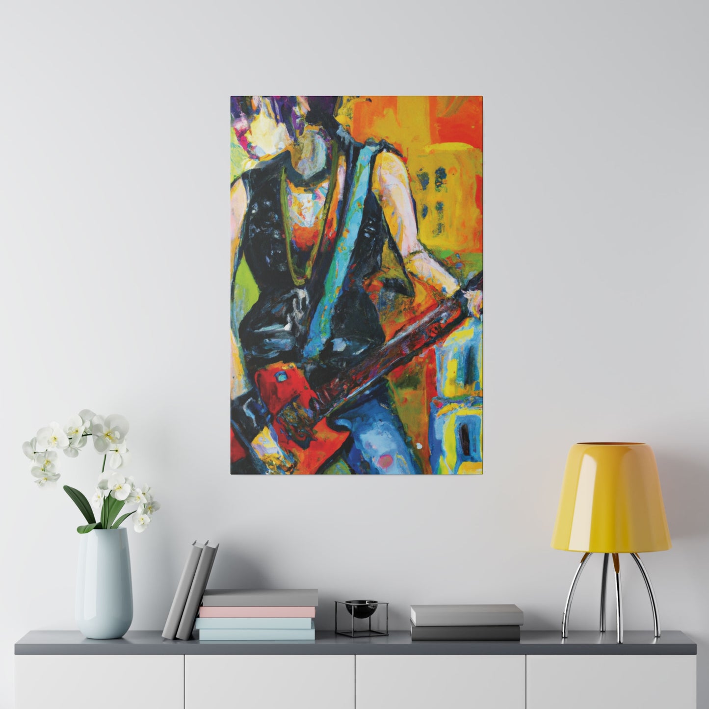 4336U - Rockstar Oil Painting Style Print | Poster | Home Decor | Wall Art | Music Art | Canvas