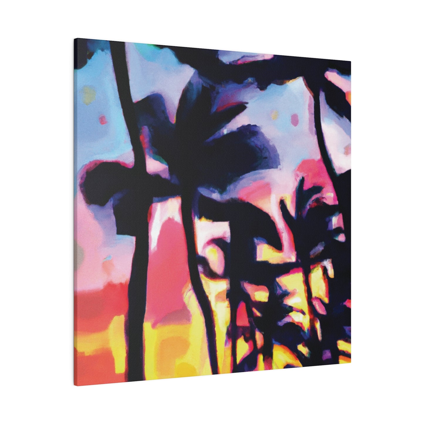 2637V - Miami Beach Sunset Painting Print | Miami | Beach | Sunset | Poster | Home Decor | Wall Art | Canvas