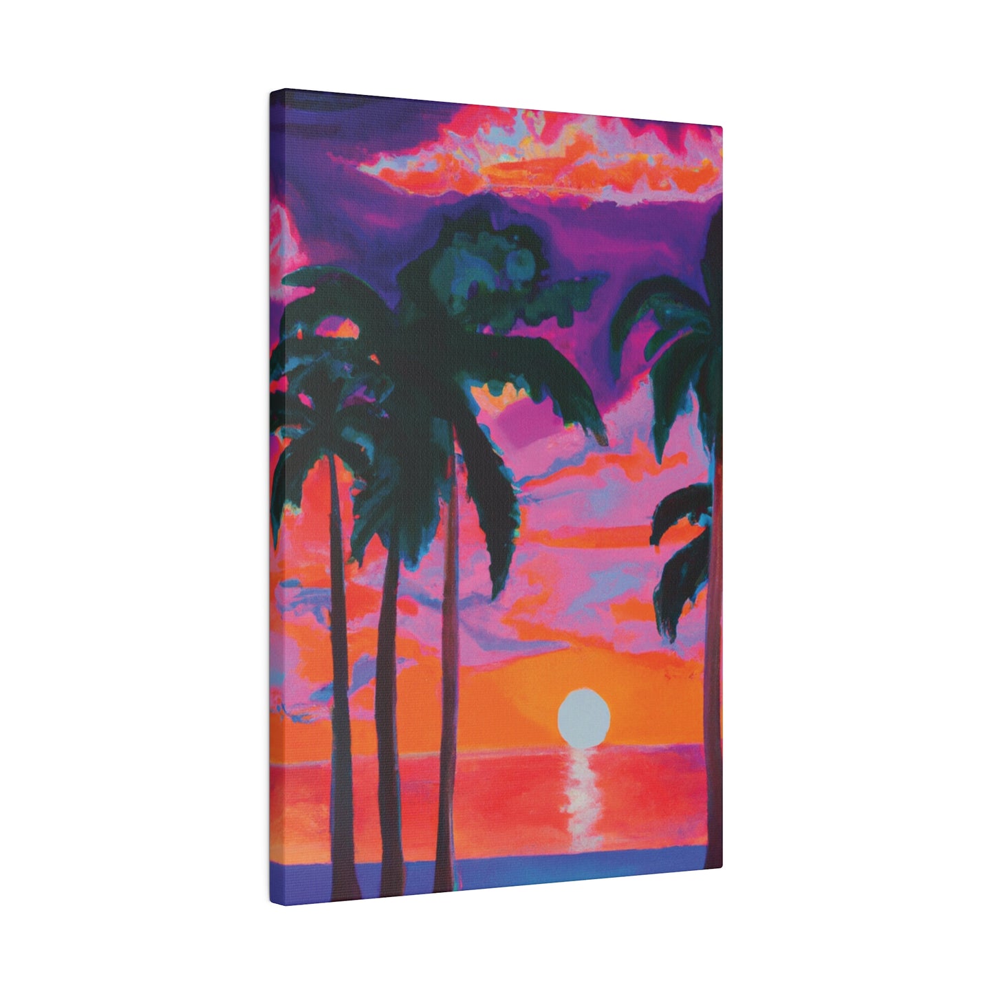 2189Z - Miami Beach Sunset Painting Print | Miami | Beach | Sunset | Poster | Home Decor | Wall Art | Canvas