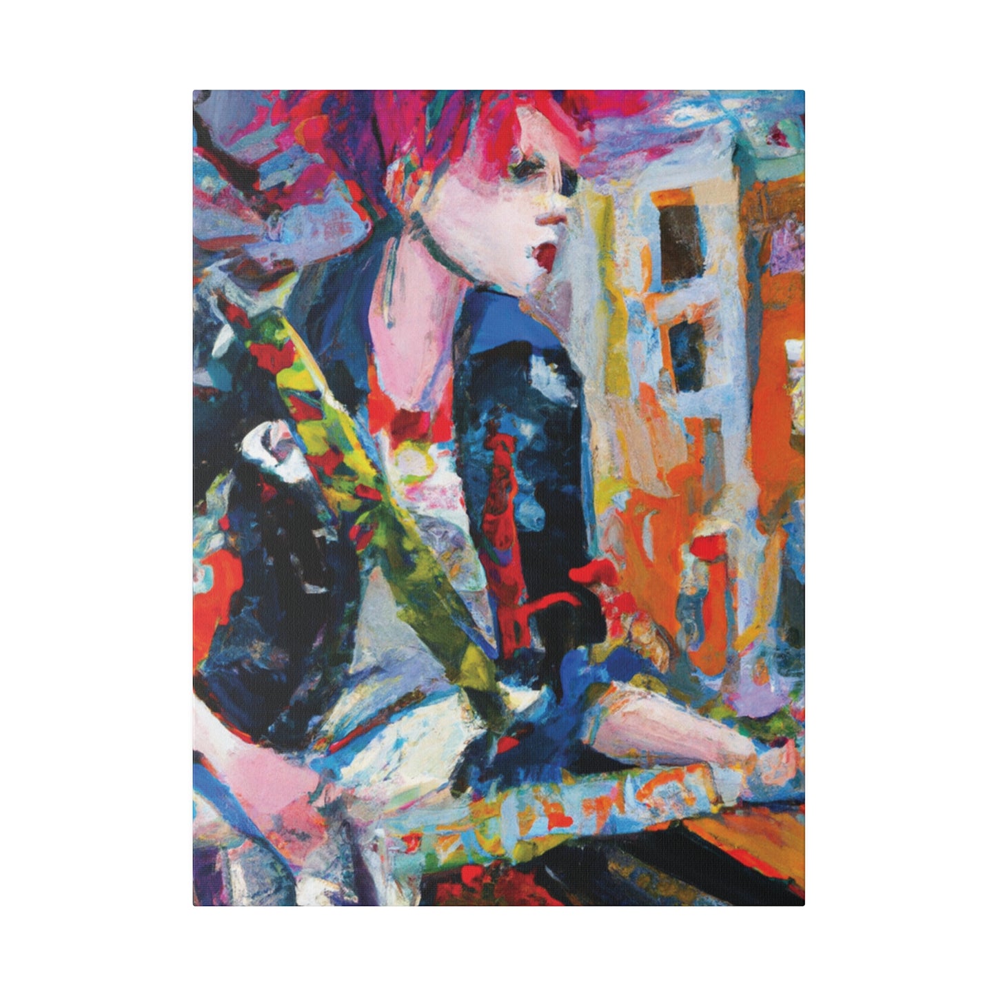 3276D - Rockstar Oil Painting Style Print | Poster | Home Decor | Wall Art | Music Art | Canvas