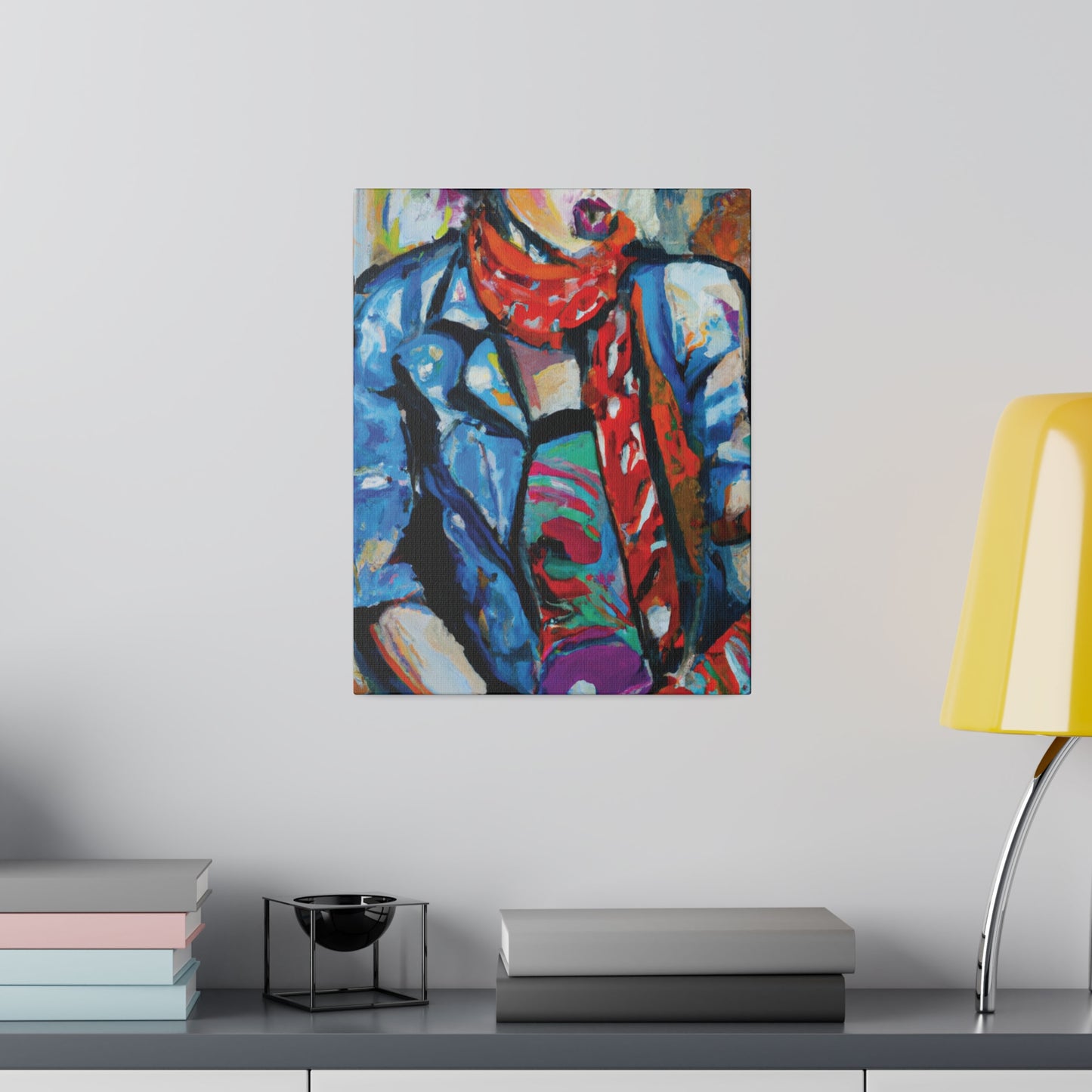 8142T - Rockstar Oil Painting Style Print | Poster | Home Decor | Wall Art | Music Art | Canvas