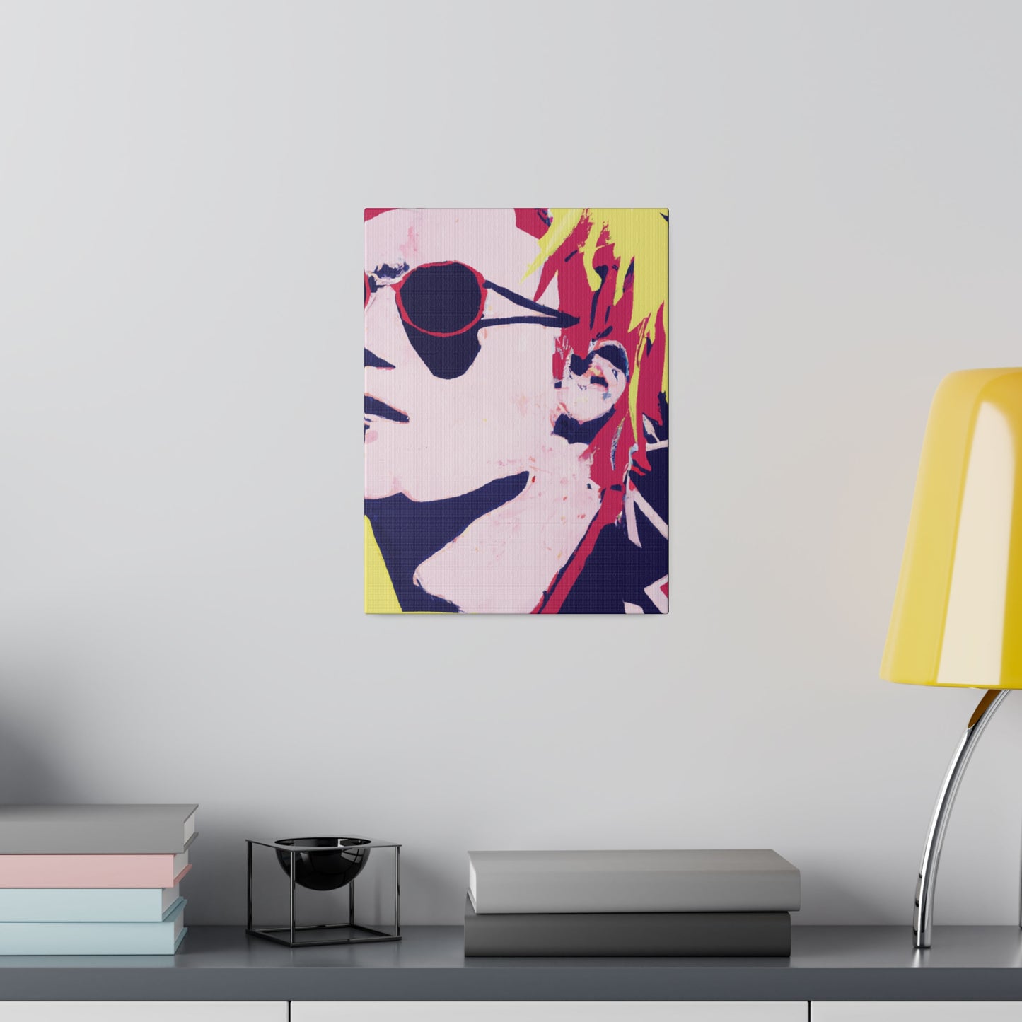 3173K - Rockstar Painting Print | Face | Abstract | Poster | Home Decor | Wall Art | Music Art | Canvas