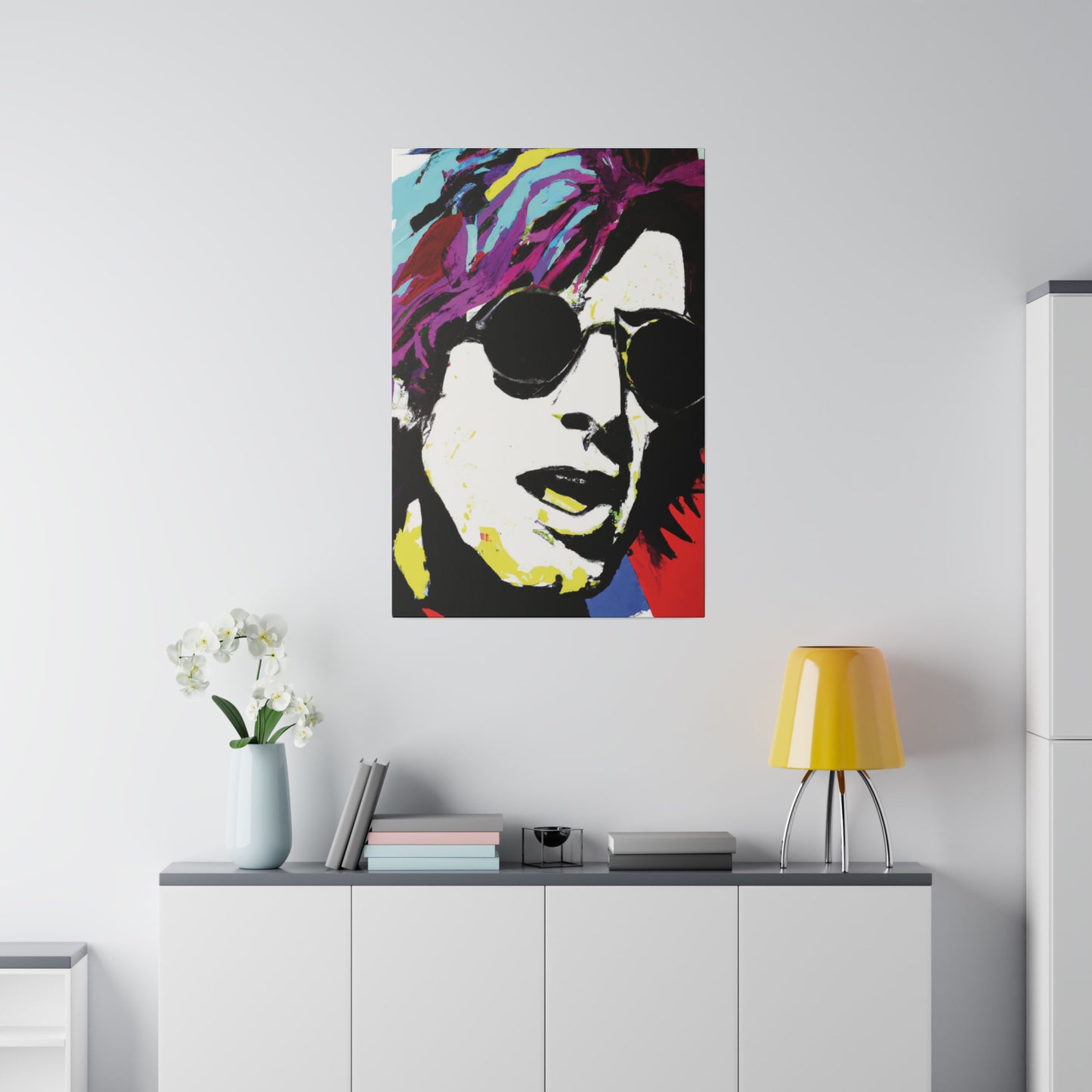 9436F - Rockstar Painting Print | Face | Abstract | Poster | Home Decor | Wall Art | Music Art | Canvas