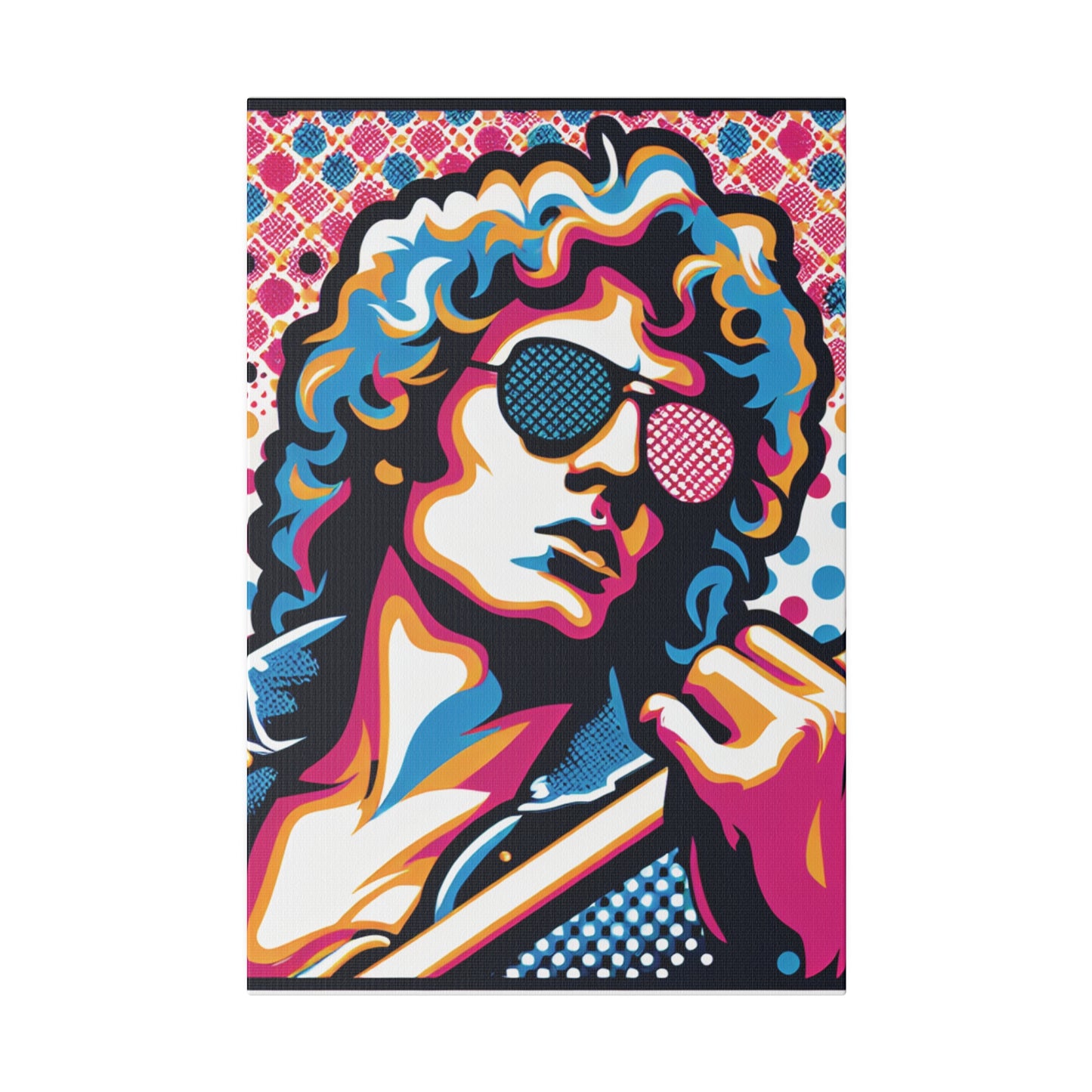 3572X - Rockstar Painting Print | Face | Abstract | Poster | Home Decor | Wall Art | Music Art | Canvas