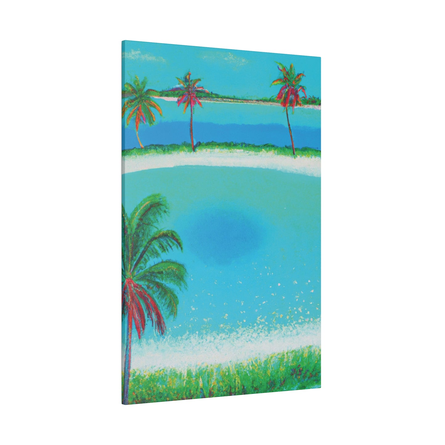 2198G - Bahamas Ocean Painting Print | Bahamas | Ocean | Beach | Poster | Home Decor | Wall Art | Canvas