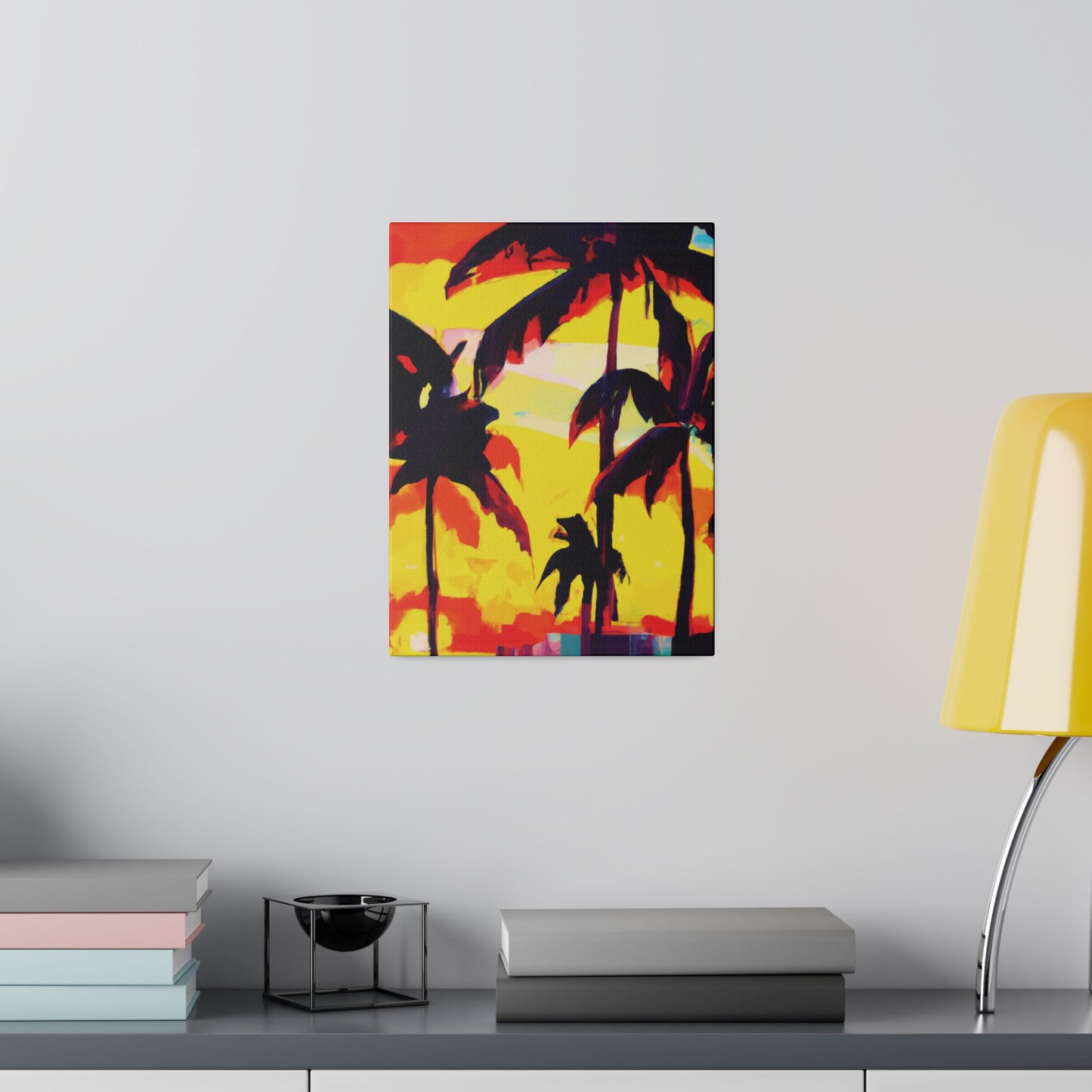 7643G - Miami Beach Sunset Painting Print | Miami | Beach | Sunset | Poster | Home Decor | Wall Art | Canvas