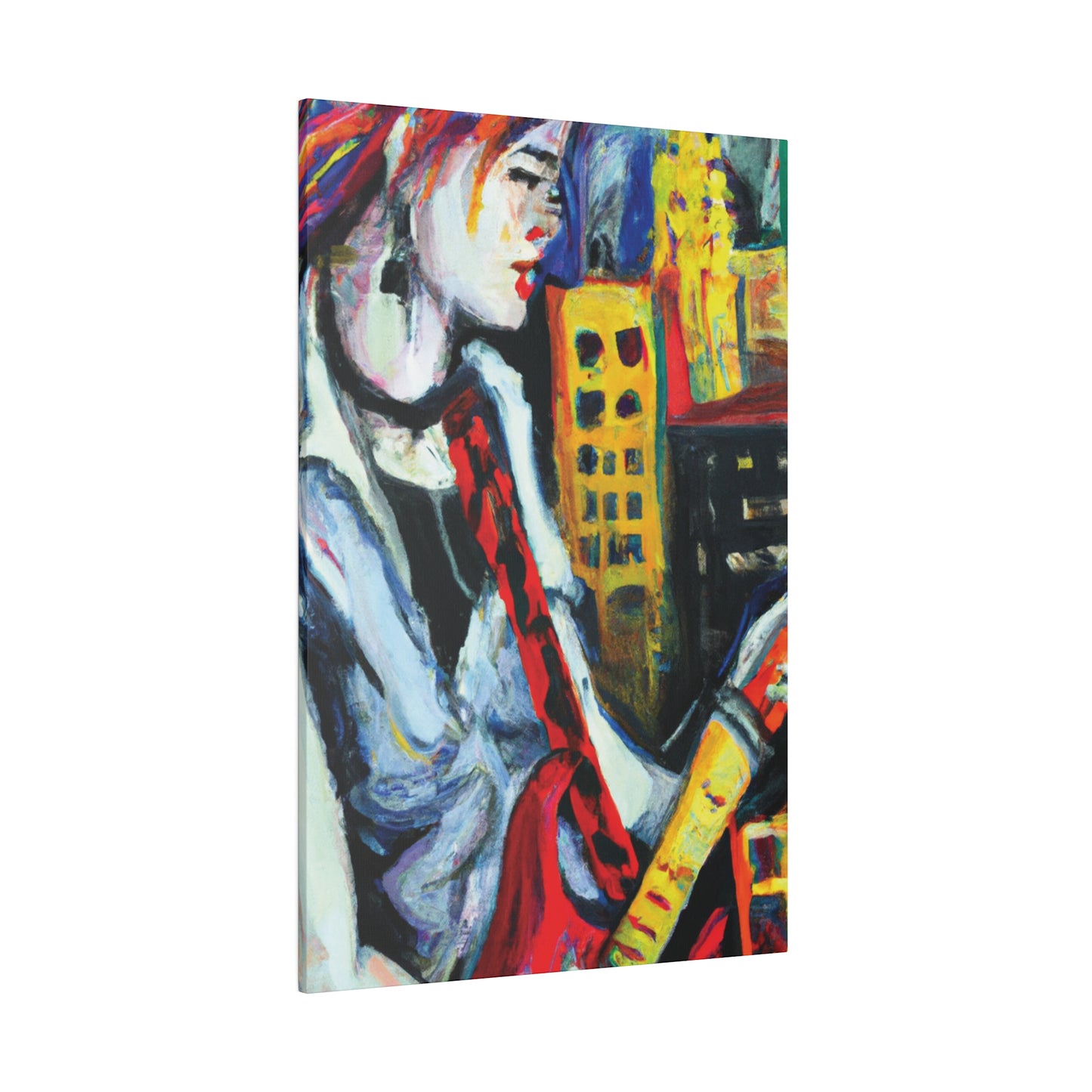 4053F - Rockstar Oil Painting Style Print | Poster | Home Decor | Wall Art | Music Art | Canvas