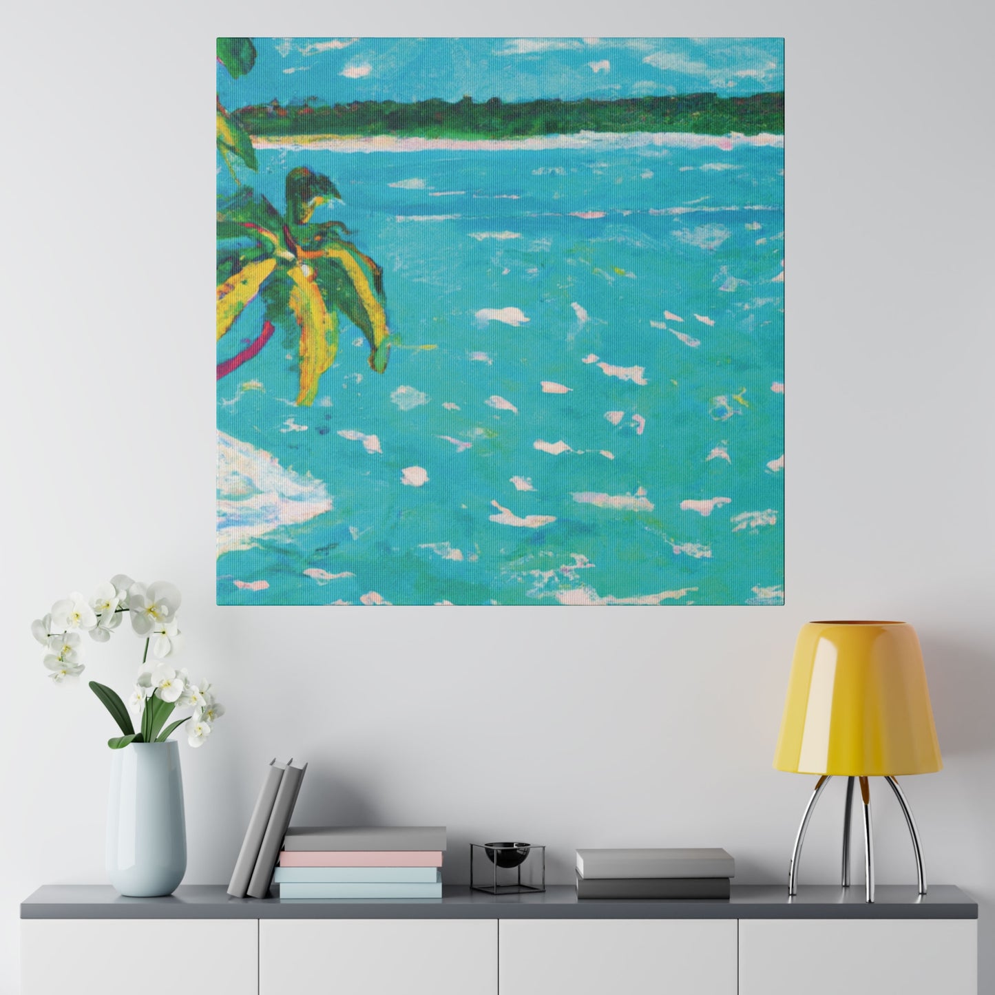 8278H - Bahamas Ocean Painting Print | Bahamas | Ocean | Beach | Poster | Home Decor | Wall Art | Canvas