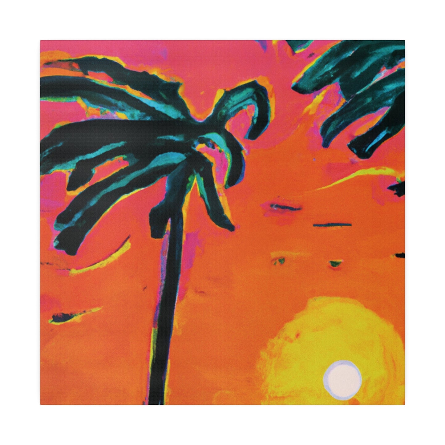 7273U - Miami Beach Sunset Painting Print | Miami | Beach | Sunset | Poster | Home Decor | Wall Art | Canvas