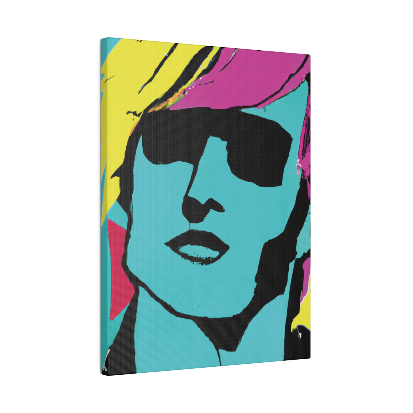 8753H - Rockstar Painting Print | Face | Abstract | Poster | Home Decor | Wall Art | Music Art | Canvas