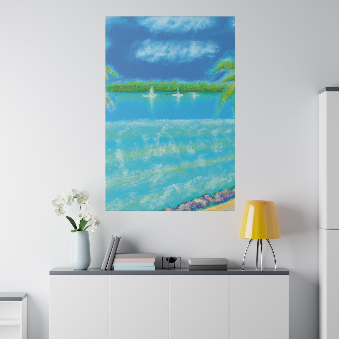 8369D - Bahamas Ocean Painting Print | Bahamas | Ocean | Beach | Poster | Home Decor | Wall Art | Canvas