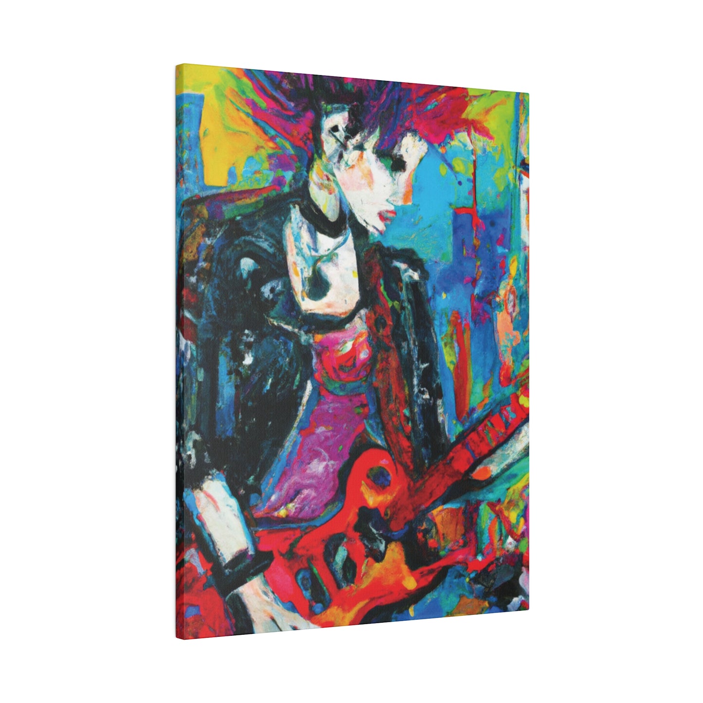 9051F - Rockstar Oil Painting Style Print | Poster | Home Decor | Wall Art | Music Art | Canvas